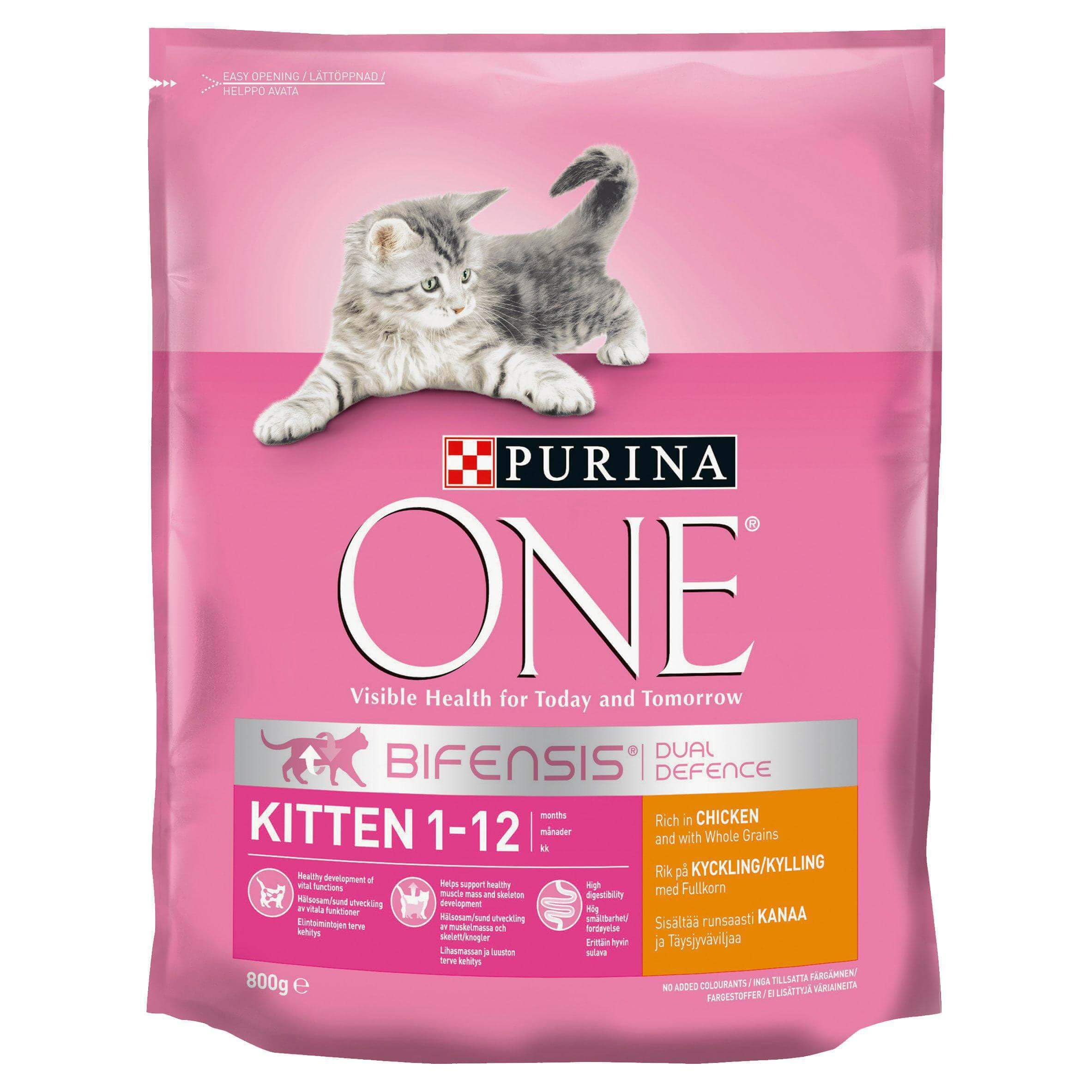 Purina One Kitten, Junior Chicken And Whole Grain, 800 gm