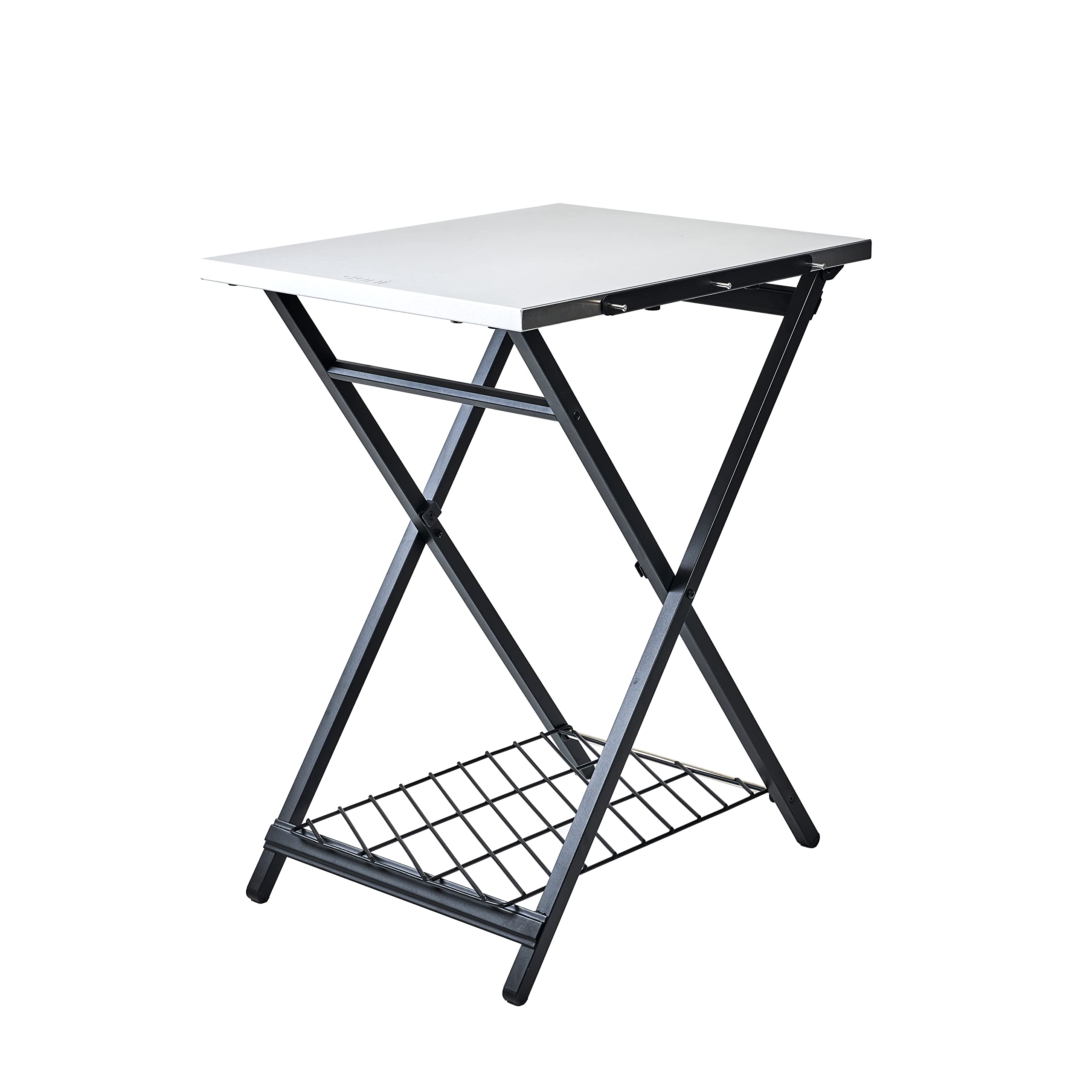 ooni Folding Table - Portable Outdoor Pizza Oven Table - Foldable Outdoor Stainless Steel Table