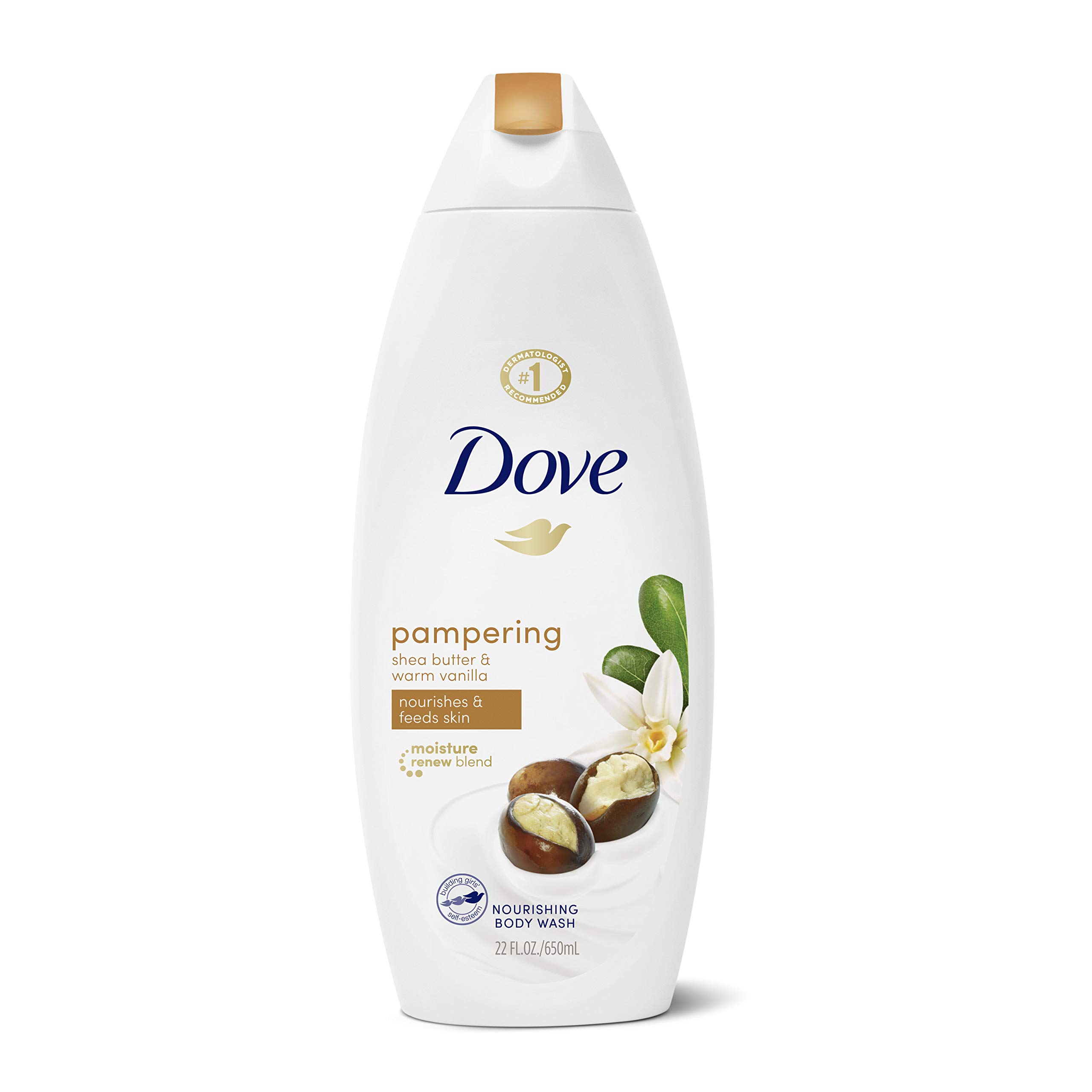 Dove Purely Pampering Body Wash, Shea Butter with Warm Vanilla, 22 oz