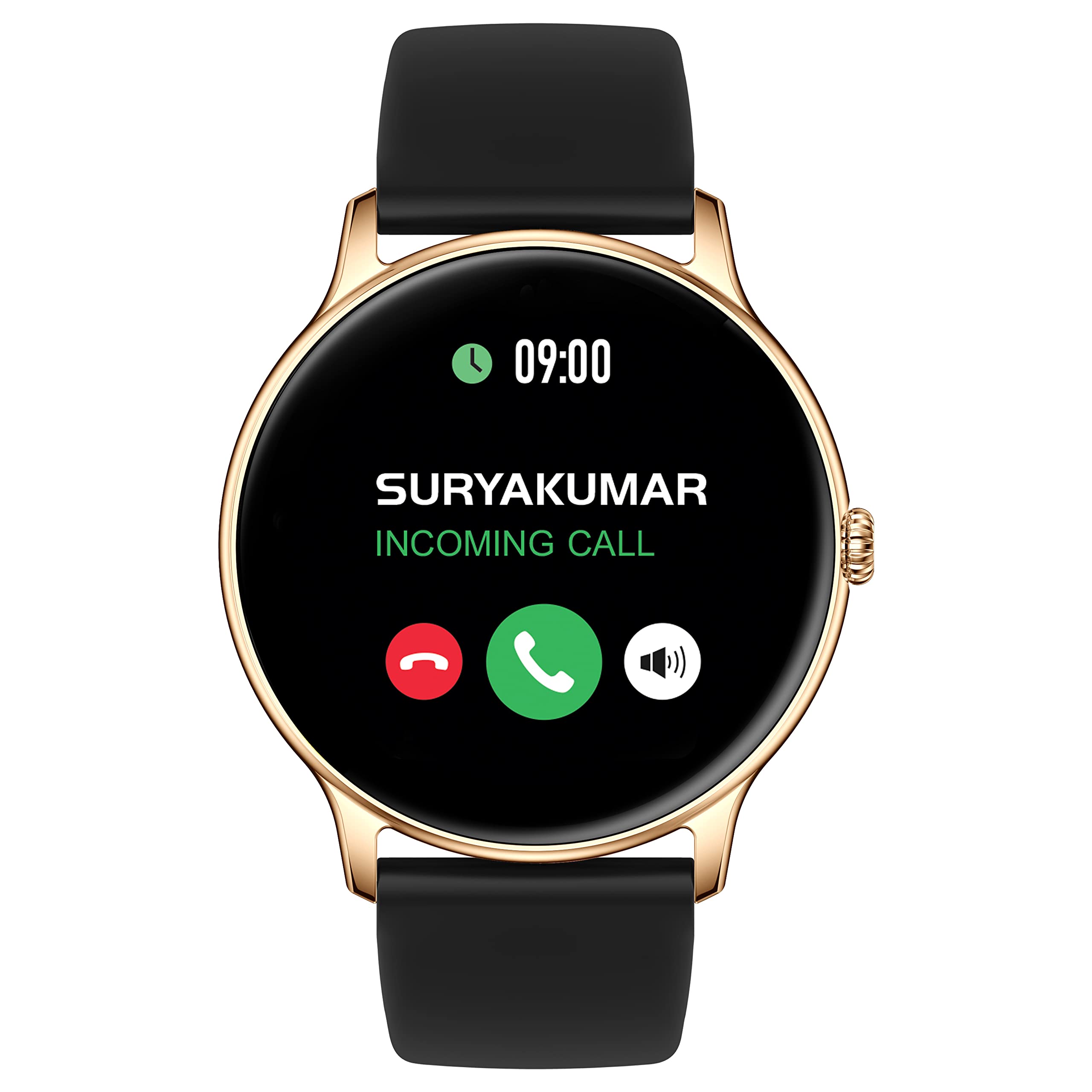 MaximaMaxima Newly Launched Max Pro Knight Bluetooth Calling Smartwatch with 44.5Mm Round Active Display of 550 Nits Brightness, Voice Assistant, Hr & Spo2 Monitor,30+ Excercise Modes, Inbuilt Games (Gold)