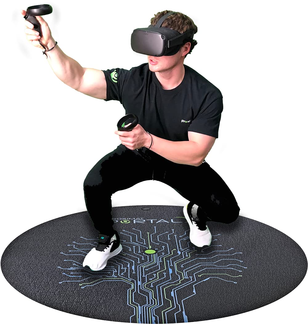 ProxiMat VR Mat - ® Metaverse Portal 42" - X-Large Mat for Virtual Reality - Play with Both Feet on The Mat