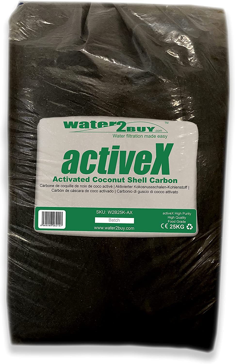 Water2BUYActiveX Carbon | premium coconut shell activated carbon for water softeners