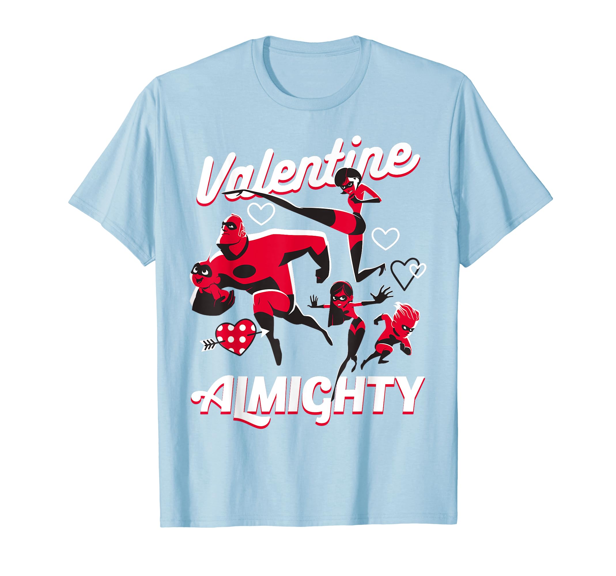 Disney Pixar Incredibles Family Valentine Almighty T-Shirt