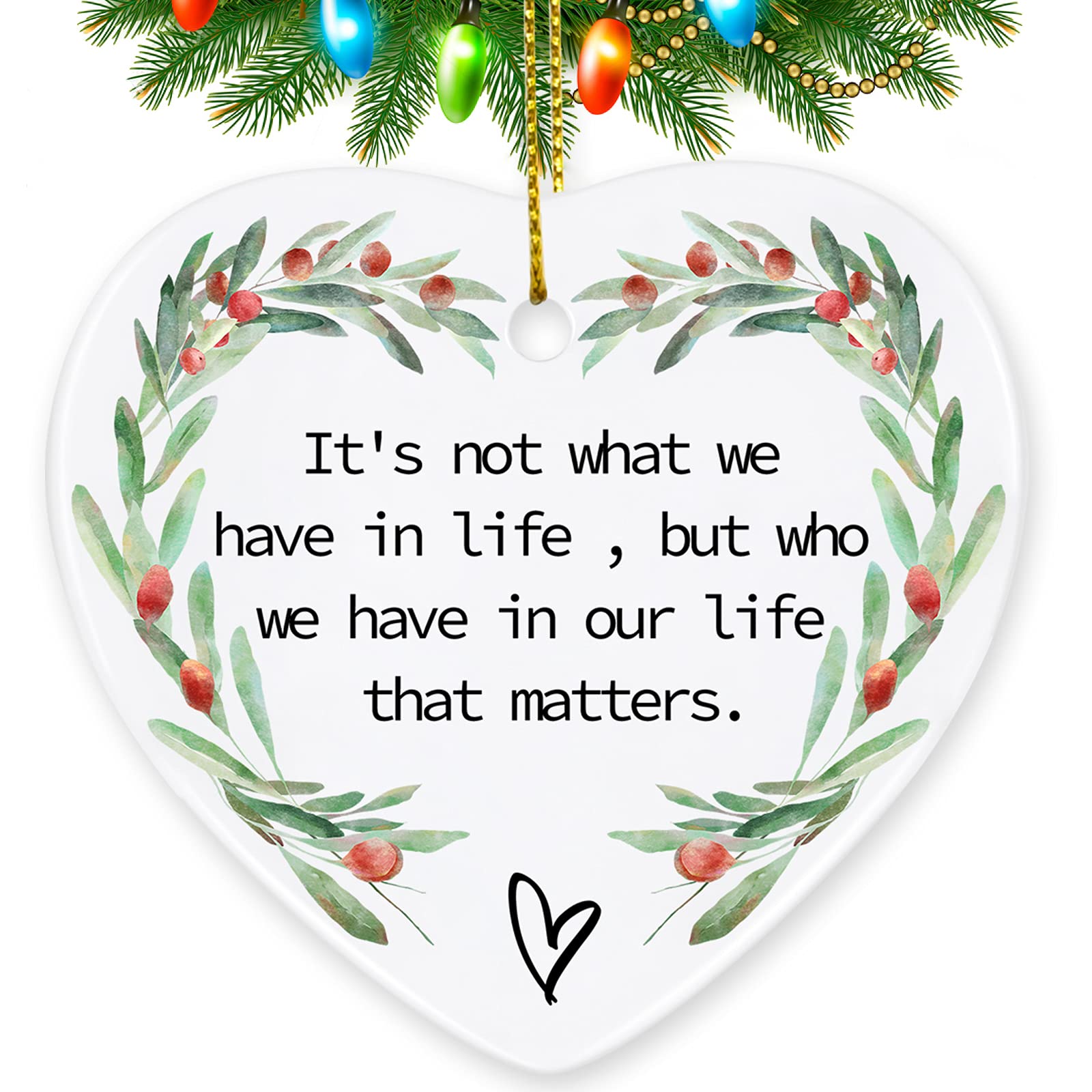 Thinking of You Gifts for Friends, Jocidea Friendship Christmas Ornaments Birthday Gifts for Friend Female Friendship Gifts for Women Xmas Gifts for Women Frined - Christmas Home Decor