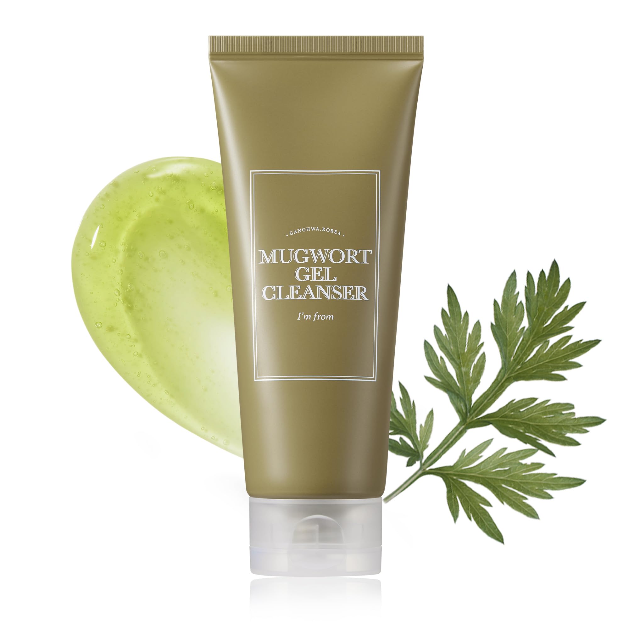 I'm fromMugwort Gel Cleanser 150 ml, Mugwort Extract 60%, Korean Cleanser, Natural, Herbal, Calming, Soothing, Micro Cleansing