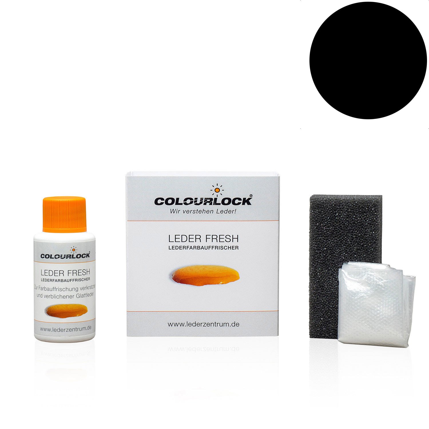 Colourlock® Leather Fresh Tint Mini 30 ml, Standard Colours (Leather Dye, Colour Touch-Up), Removes Scratches, Fading and Wear on Leather and Faux Leather