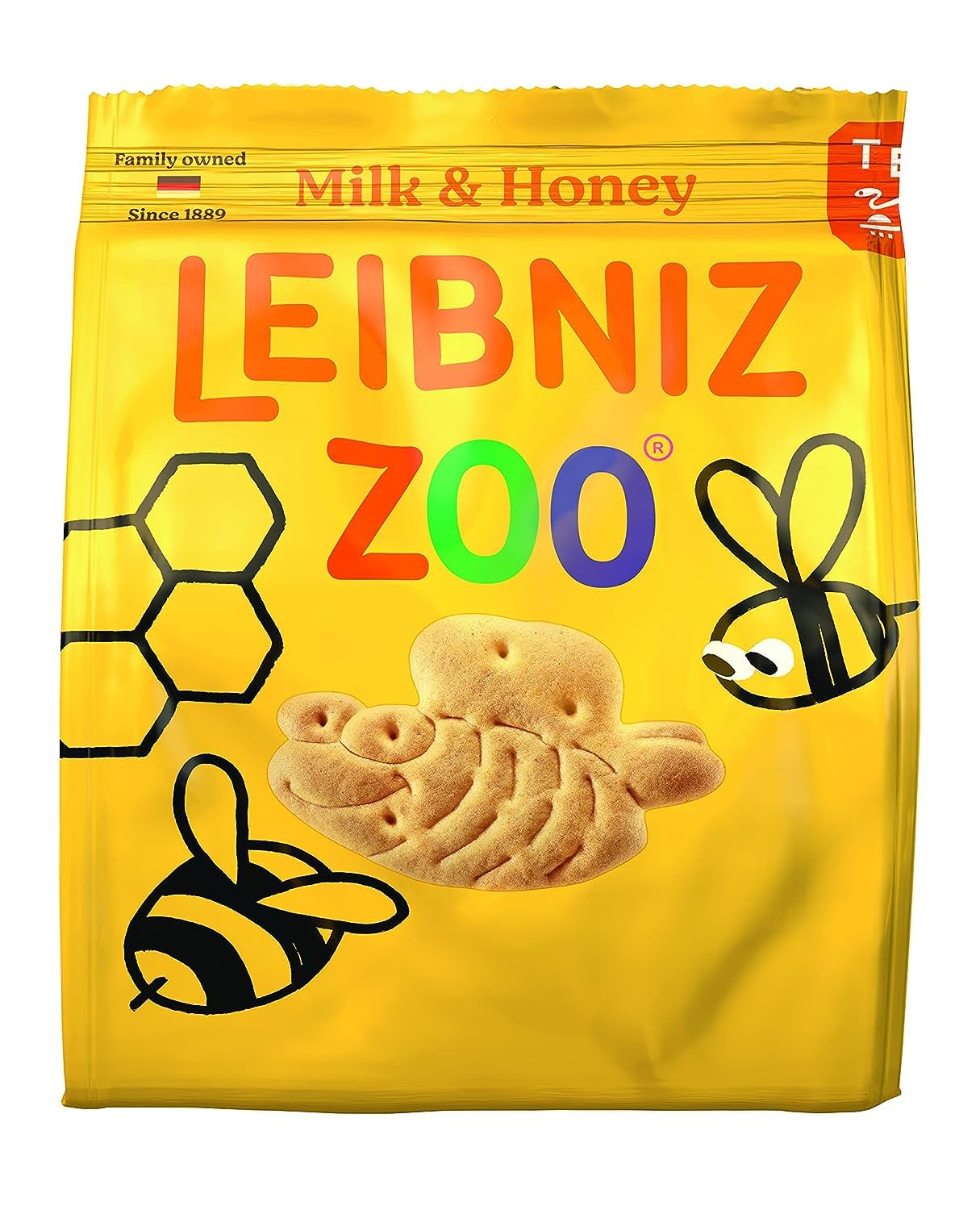 Leibniz Zoo Milk & Honey Biscuit Animal Shaped Oil Free 100gm