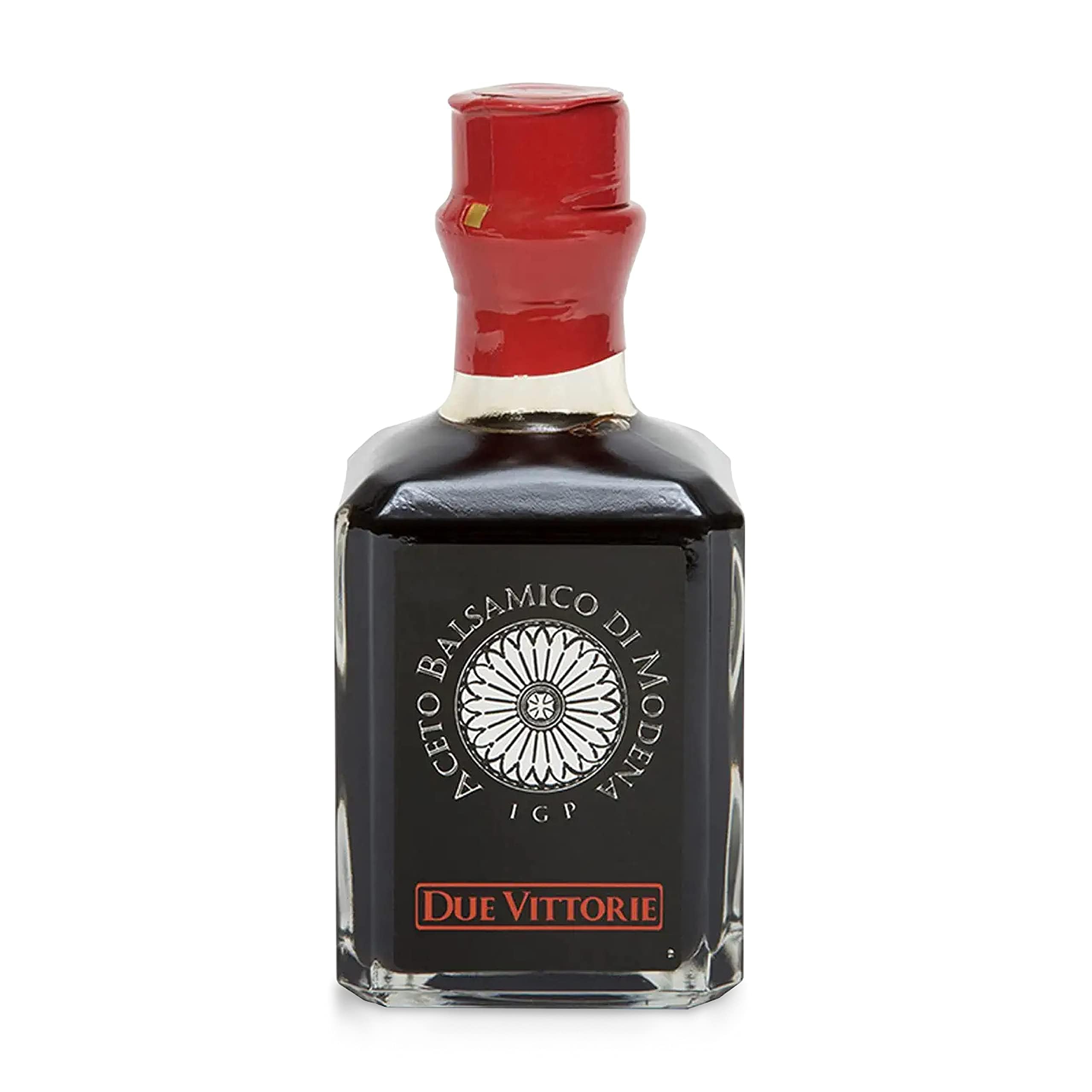 Due VittorieArgento Silver Barrel Balsamic Vinegar of Modena IGP, All-Natural Artisanal Premium Vinegar Aceto Balsamico di Modena IGP Italy, Gourmet Italian Food - 8.45 fl oz / 250ml