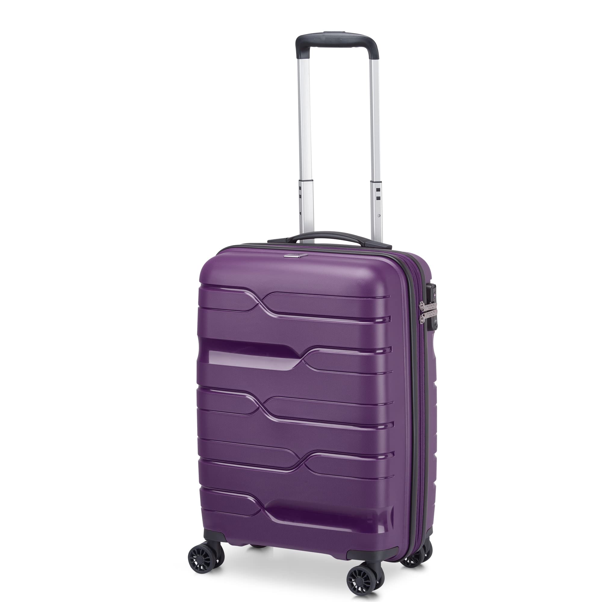 MODO BY RV RONCATOModo by Roncato MD1 Expandable Cabin Trolley Purple, Purple, Bagaglio a Mano, Hard Suitcase with Expandable Central Part and Swivel Wheels