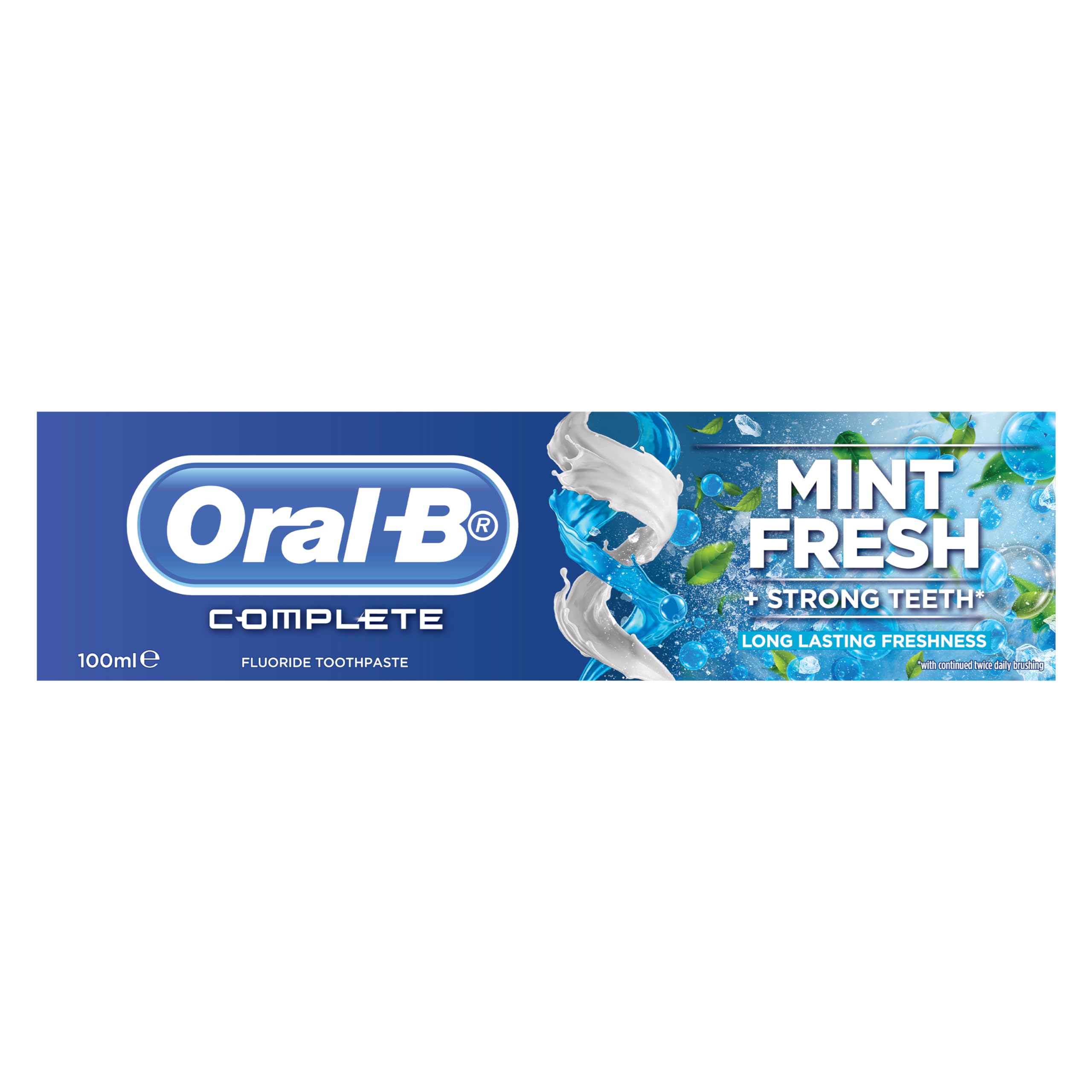 Oral-B, Mint Fresh + Strong Teeth Long Lasting Freshness Toothpaste, 100 ml