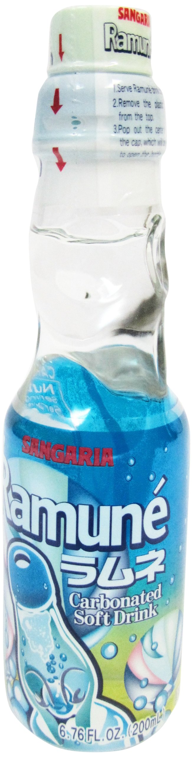 Sangria Ramune Soft Drink, Original Flavor, 6.76-Ounce (Pack of 6)