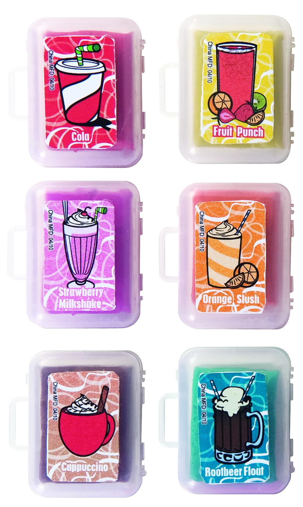 Raymond Geddes 68122 Snack Attack Scented Erasers For Kids, Assorted (Pack of 36)