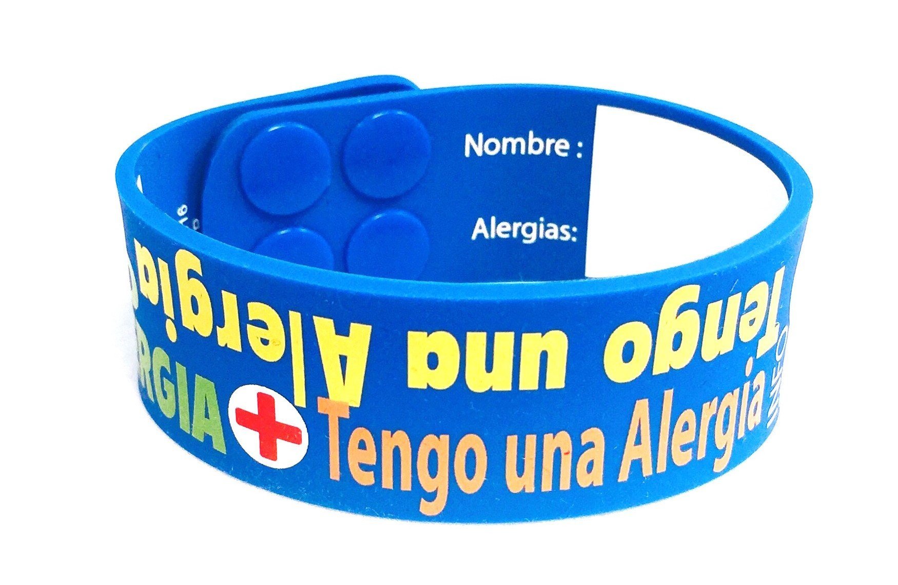 AllerMates Tengo UNA Alergia Pulsera I Have Allergies Spanish Script Wristband