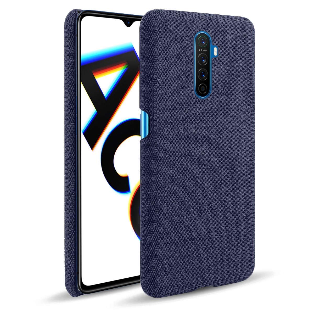 MKL Case Compatible with Realme X2 Pro, Ultra Slim Felt Cloth Anti-Fingerprint Protection Cover (Blue)