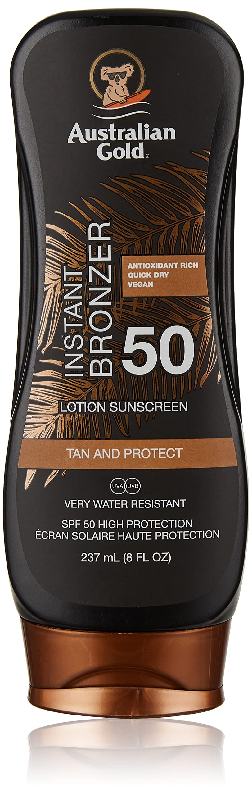 Australian GoldSpf 50 Lotion Sunscreen With Instant Bronzer 237 Ml