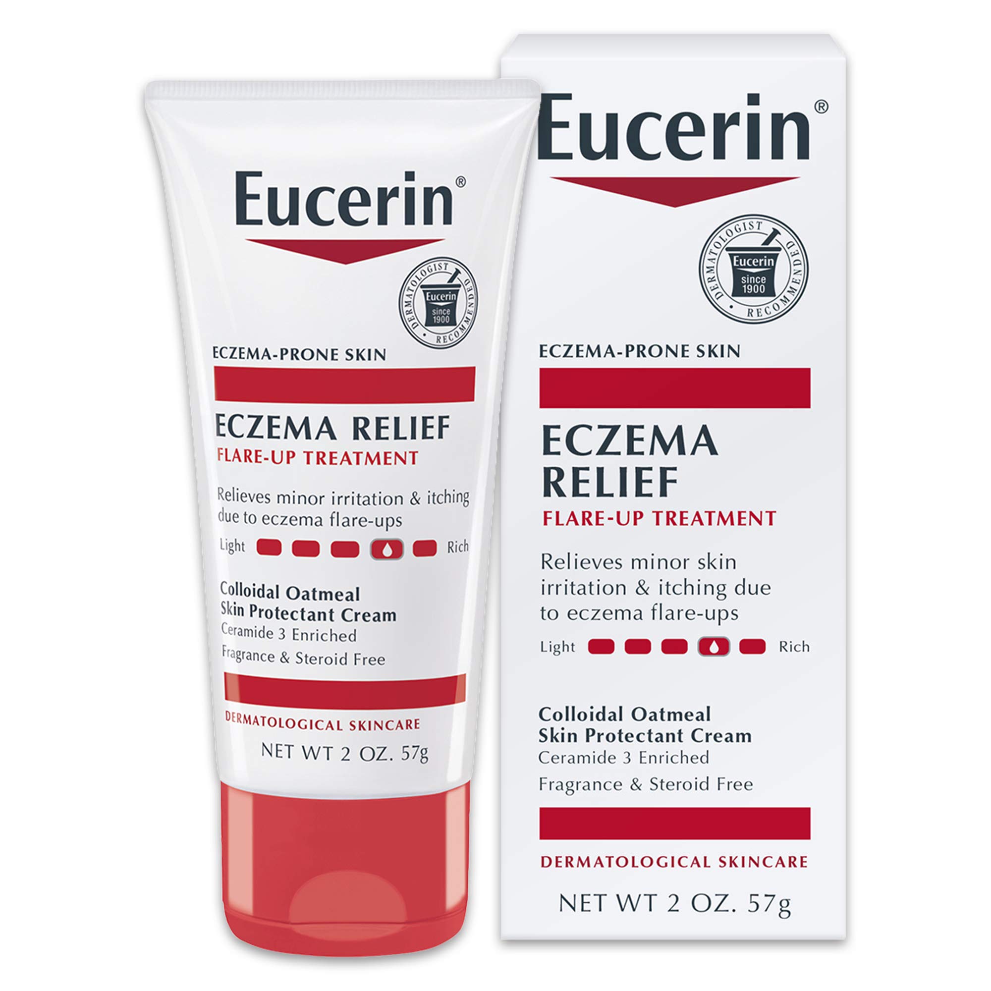 Eucerin Eczema Relief Flare-up Treatment - Provides Immediate Relief for Eczema-Prone Skin - 2 oz. Tube