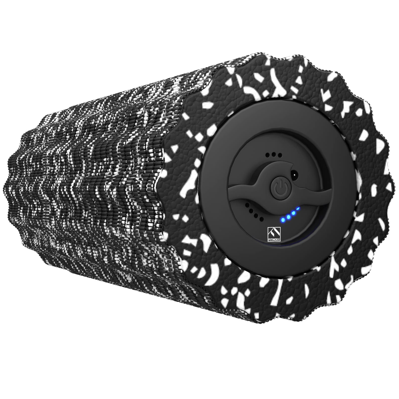 FITINDEXElectric Foam Roller 4 - Speed Vibrating Yoga Massage Muscle Roller, Deep Tissue Trigger Point Sports Massage Therapy, High-Intensity Massager Roller with Rechargeable Function - Black