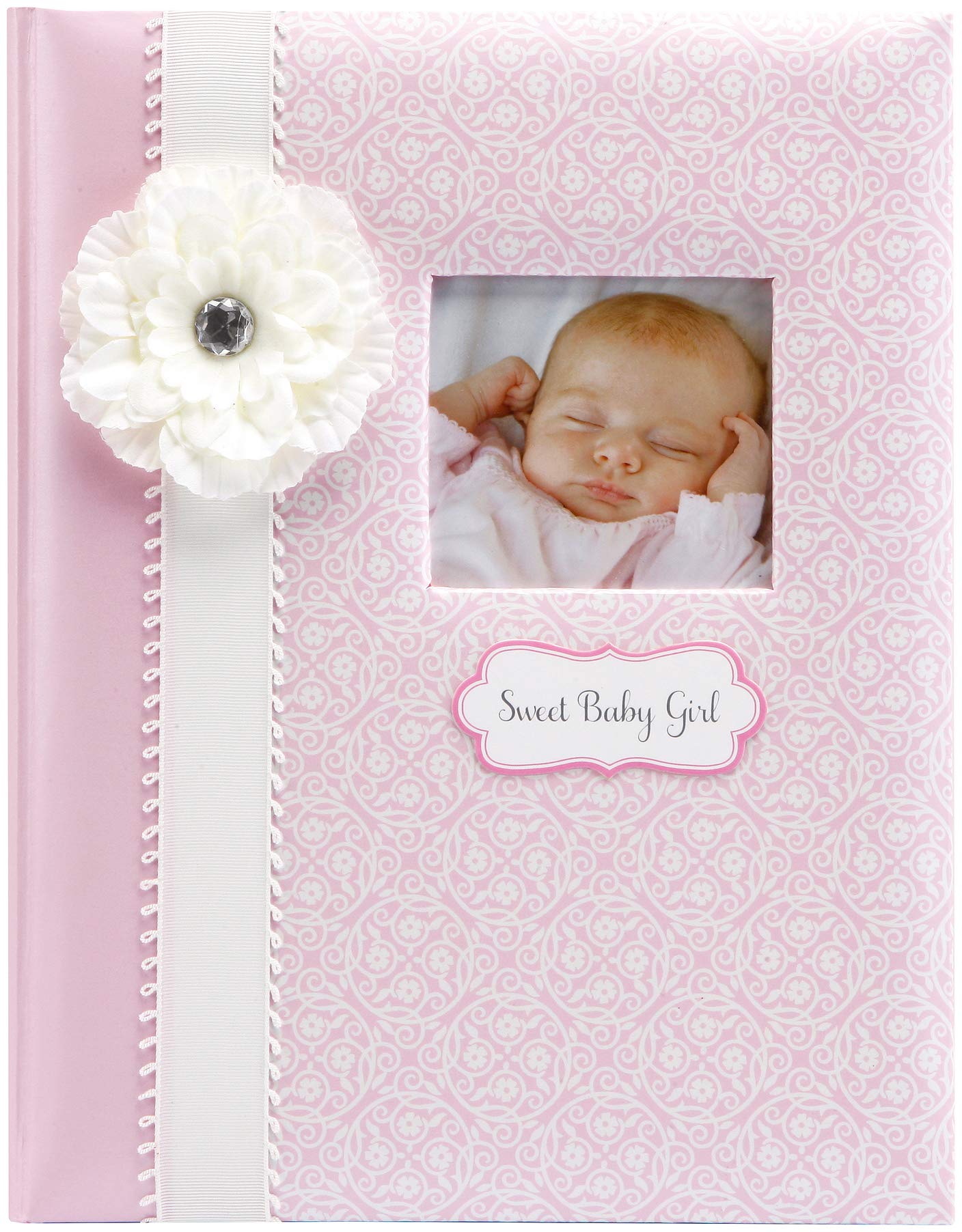 C.R. Gibson Pink And White 'Sweet Baby Girl' Bound First Five Years Book, 64Pgs, 10'' W X 11.75'' H