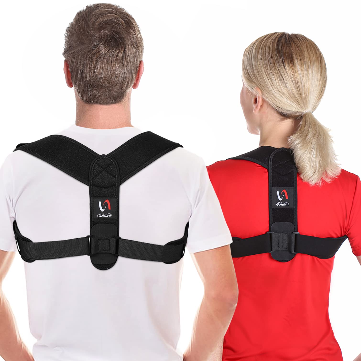 Posture Corrector for Men and Women, Comfortable Upper and Back Brace, Adjustable Back Support for Back, Shoulder and Neck