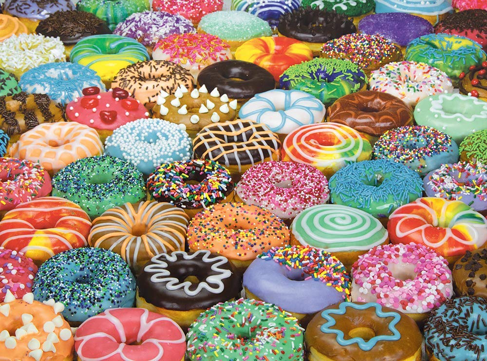 Difficult Donuts 1000 Piece Jigsaw Puzzle by Colorcraft