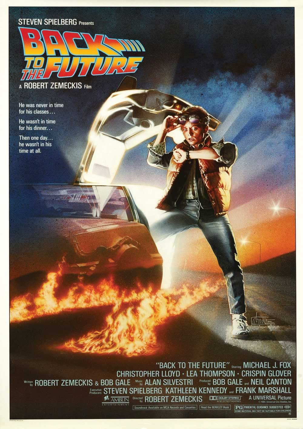 OMG Printing 80's Back To The Future Mcfly Michael J Fox Poster/Print/Picture Satin Photo Paper - A4-210mm x 297mm