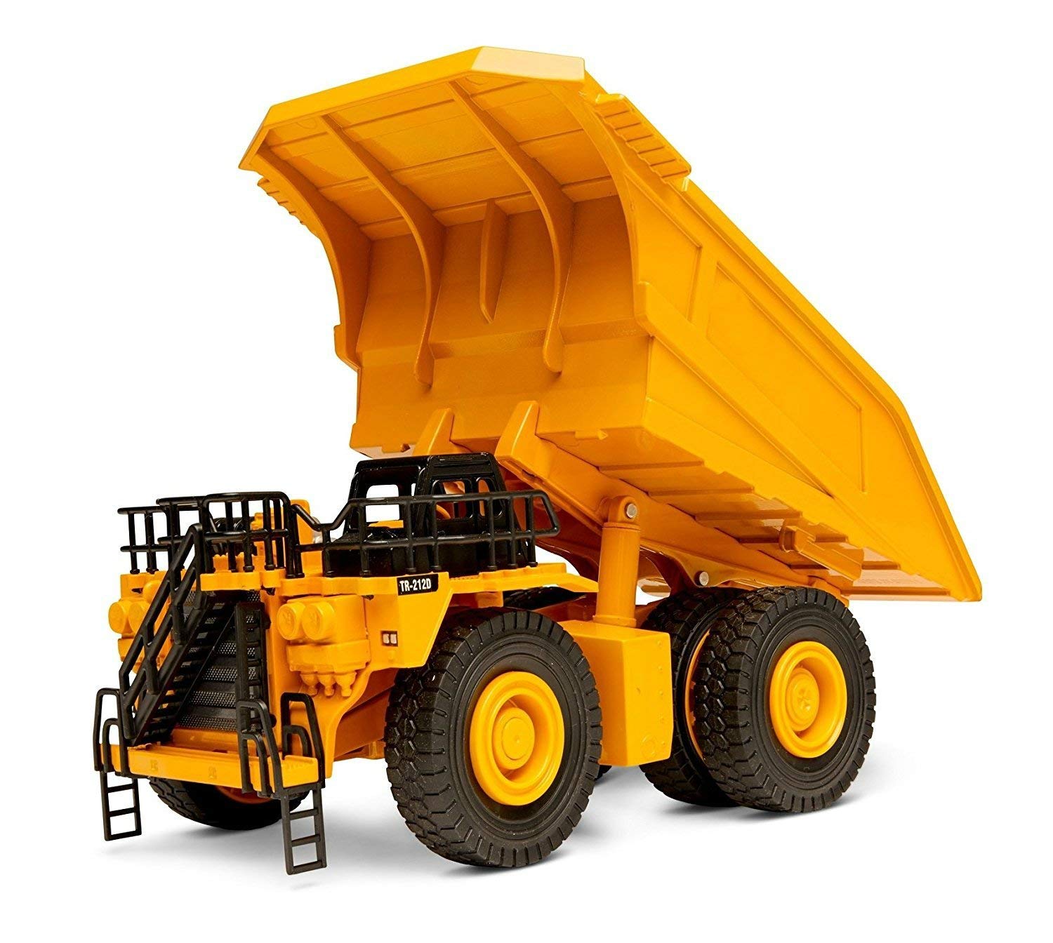 Top Race Quality Diecast Heavy Metal Construction Vehicle Models - 1:40 Scale Dump Truck Toy for Indoor and Outdoor Play for Boys Ages 3 and Up