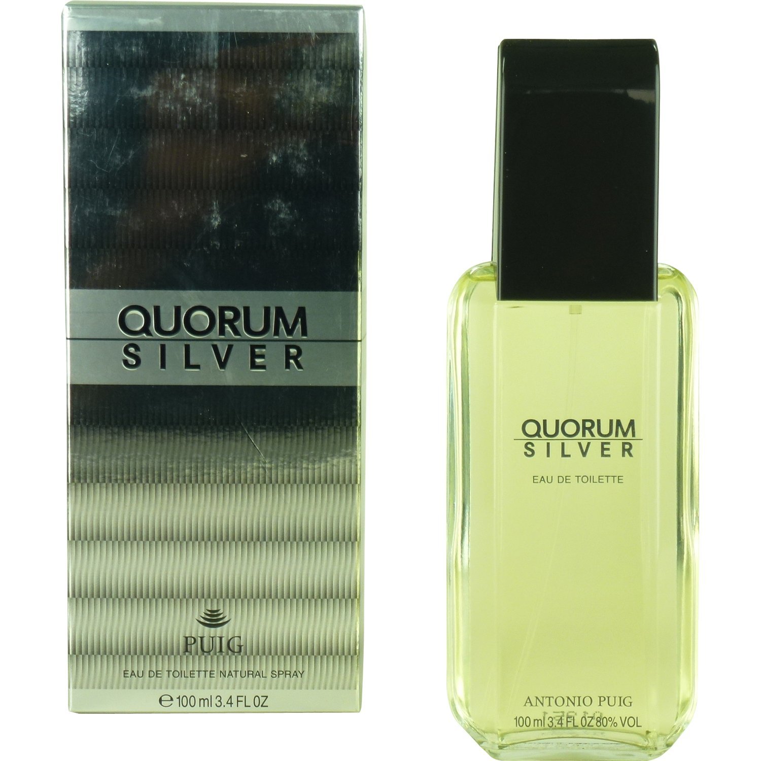 Puig Quorum Silver Eau De Toilette Spray 100ml