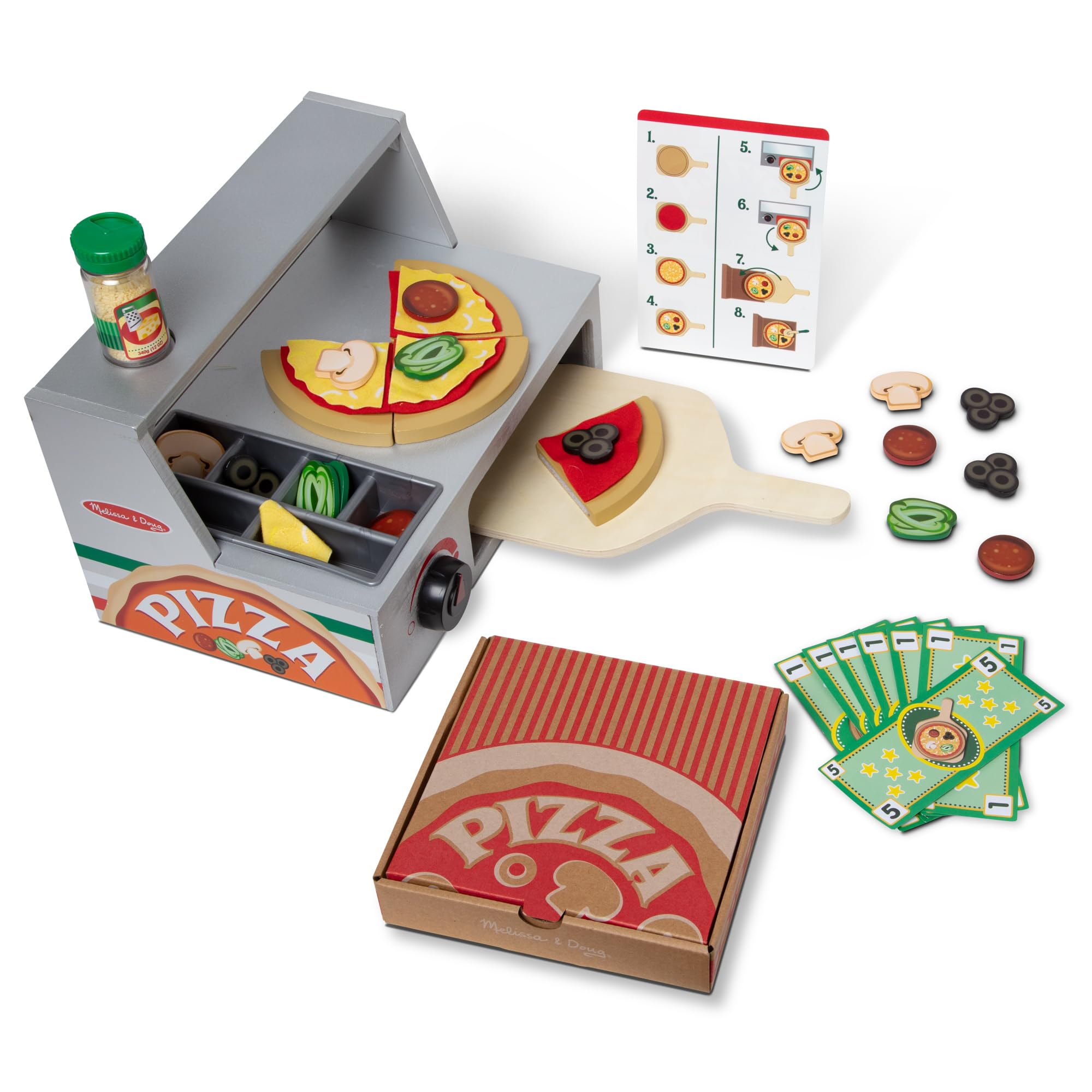 Melissa & Doug9465 Top & Bake Pizza Counter, Multi Colored