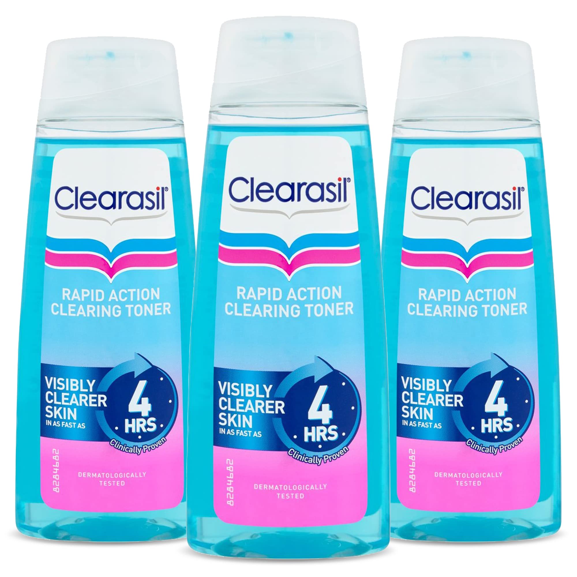 Clearasil Ultra Rapid Action Deep Pore Salicylic Acid Treatment Toner, Unclog Pores for A Visibly Clearer Skin, Remove Dirt & Spots, Pack of 3 x 200ml