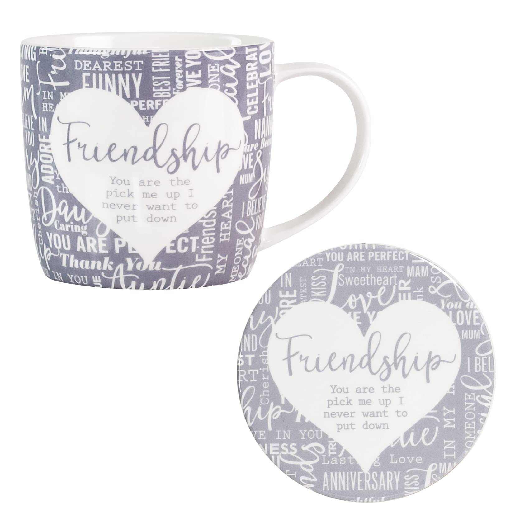 Said with Sentiment 7152 Friendship Mug & Coaster Set