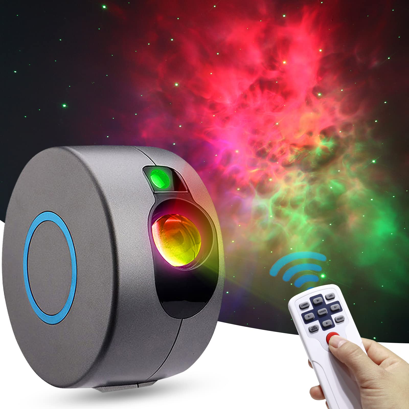 Night Light Star Projector,Galaxy Projector with Remote Control, Starlight Projector with Nebula Cloud and Star for Bedroom/Birthday/Party