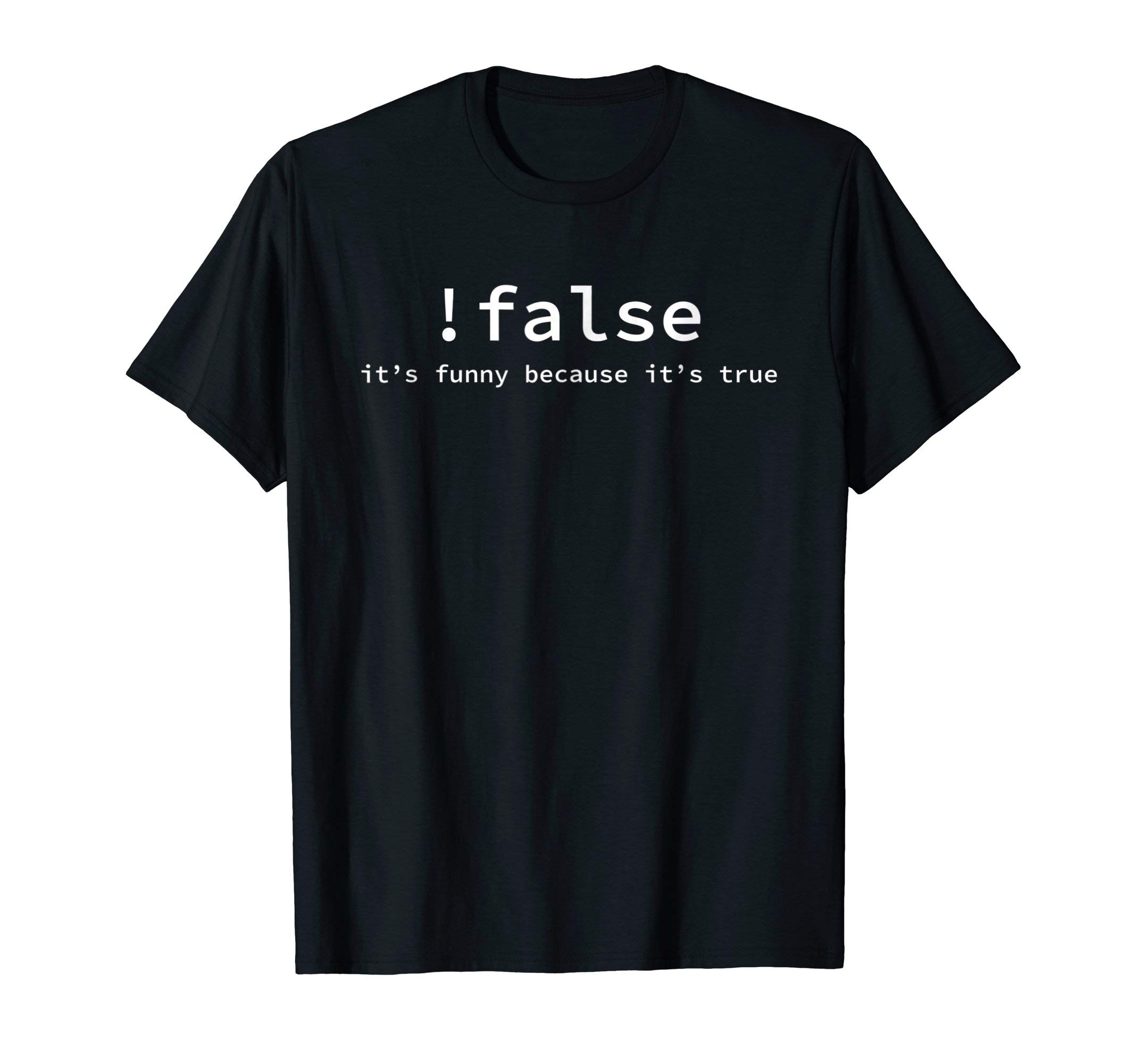 Funny Computer Science Coding ShirtsFunny False Programming Coding Short Sleeve T-shirt for Programmers