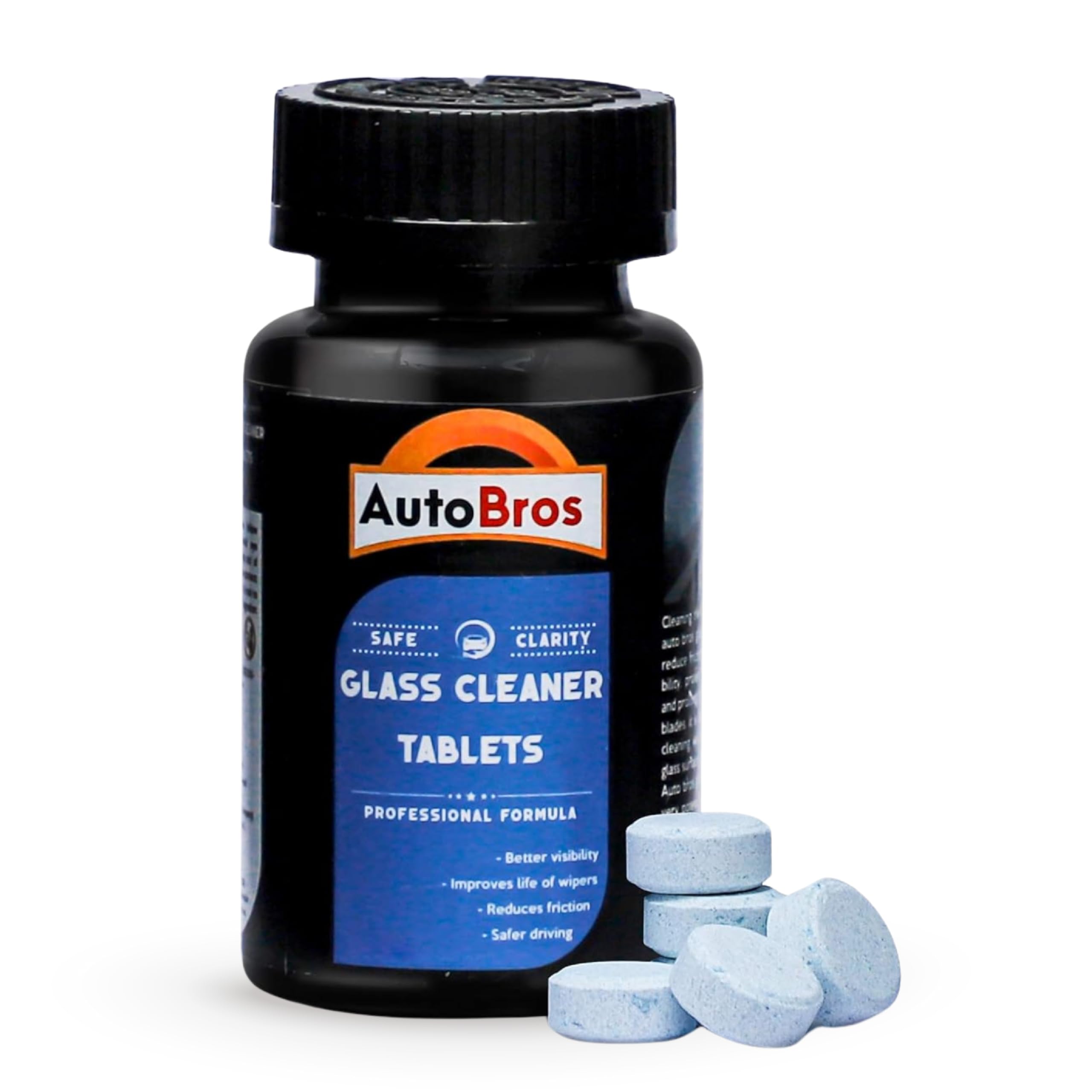 Auto Bros Windshield Cleaner Tablets 40Pcs | Car Wiper Detergent | Glass Cleaner | Made in India |