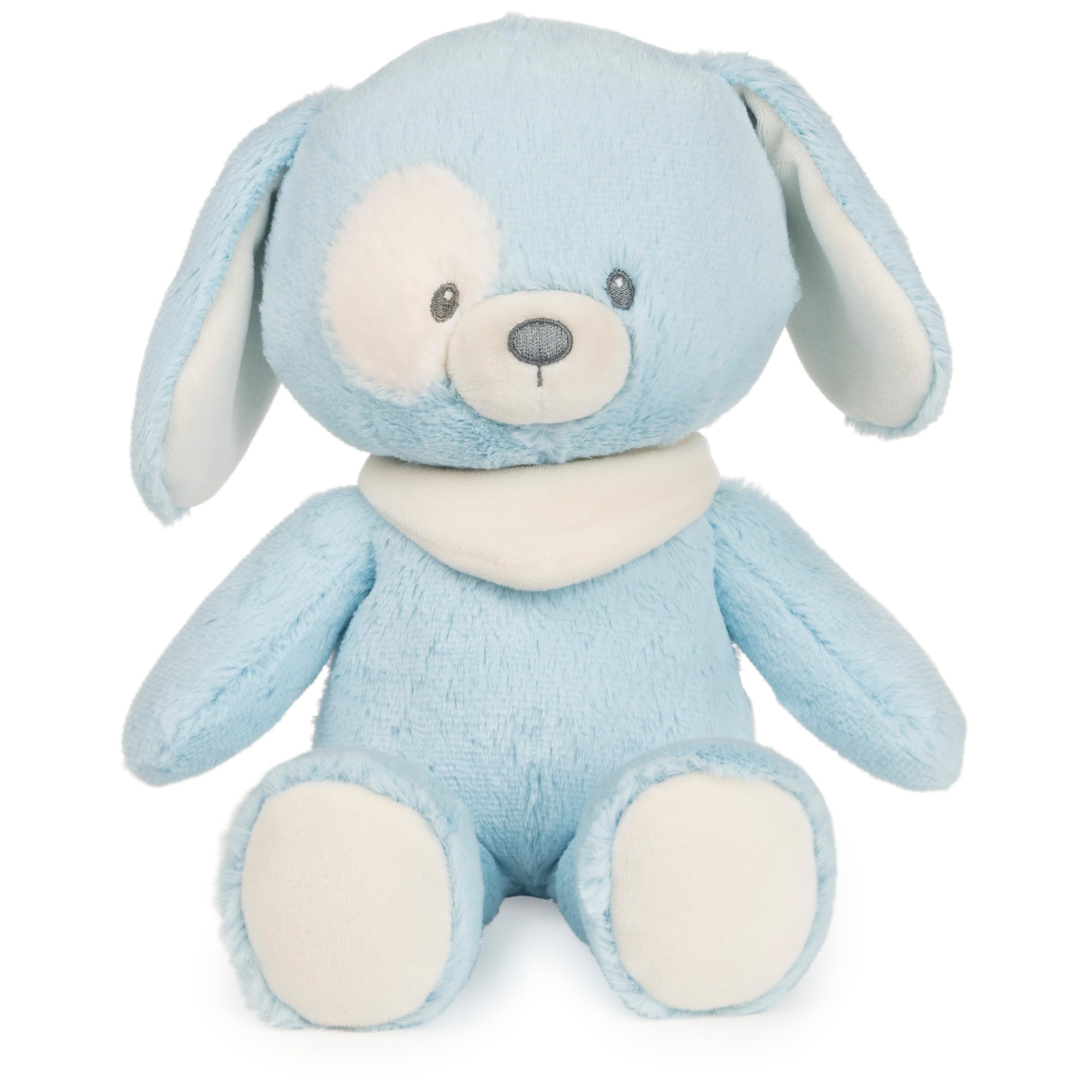 GUND Baby Sustainable Puppy Plush, Stuffed Animal Made from Recycled Materials, Gift for Babies and Newborns, Blue/Cream, 13”