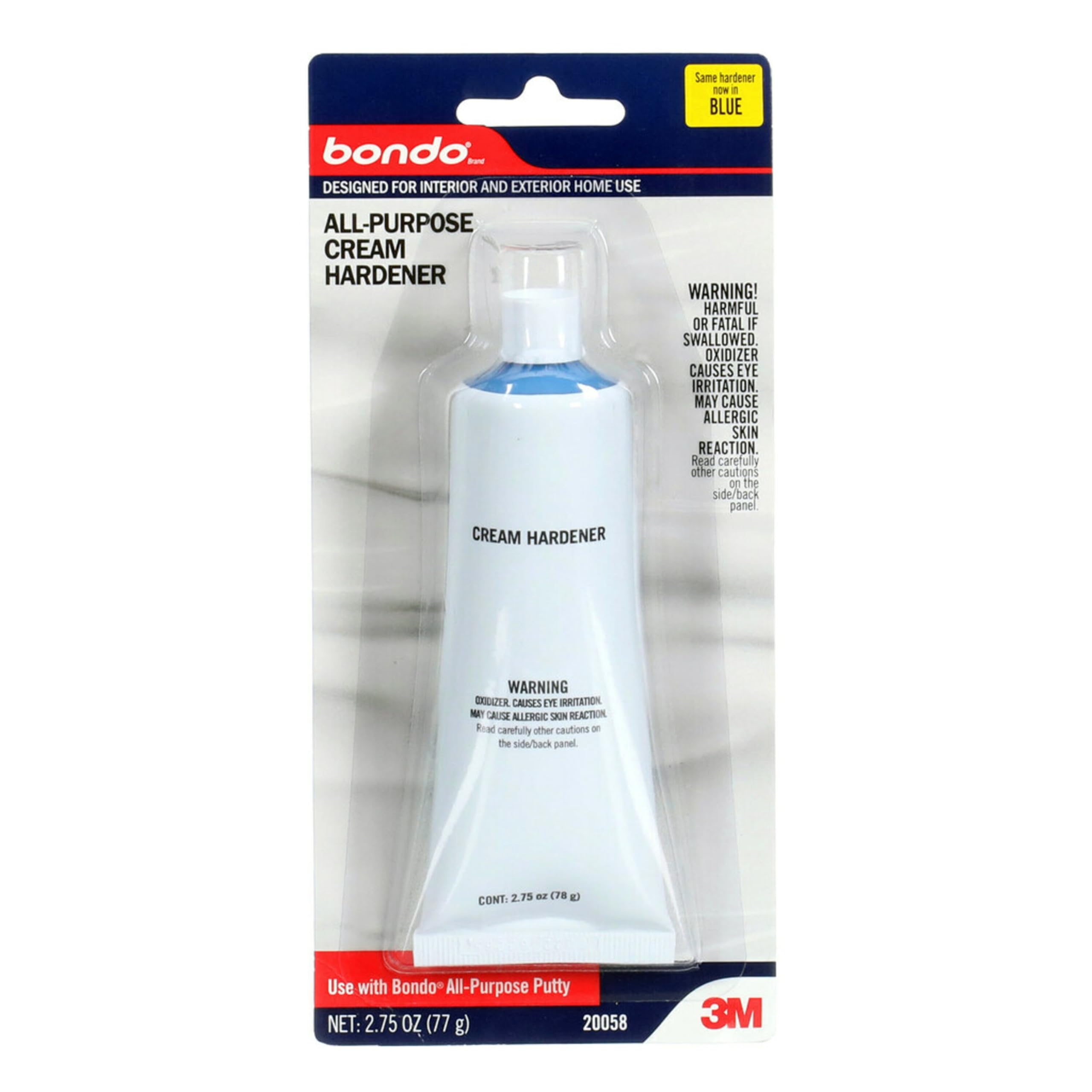 bondoCream Hardener, 2.75 Oz, For Use With All Bondo Fillers, Putties & Glaze, All-Purpose, Easy Mixing Produces a Quicker Hardener & Filler Blend (20058)