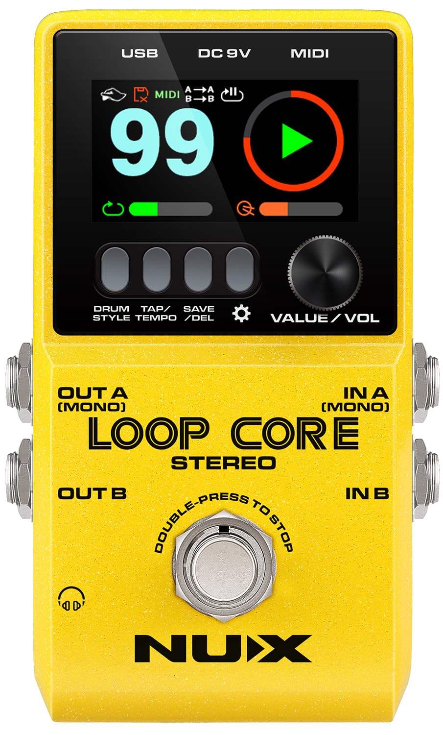 NU-X | Loop Core Stereo Pedal With HD LCD Colour Display