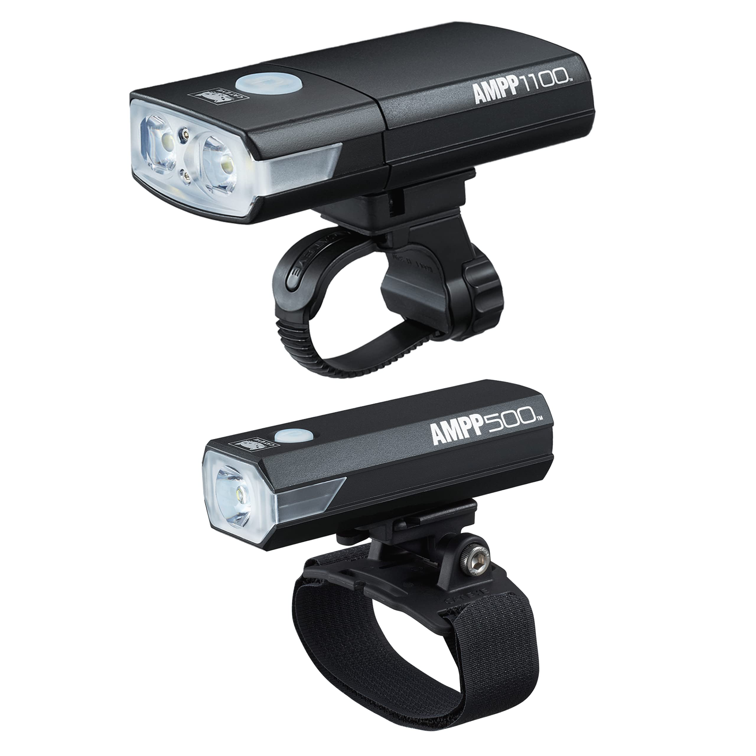 CATEYE - AMPP1100 and AMPP500 with Helmet Mount, 1600 Lumen Light Set