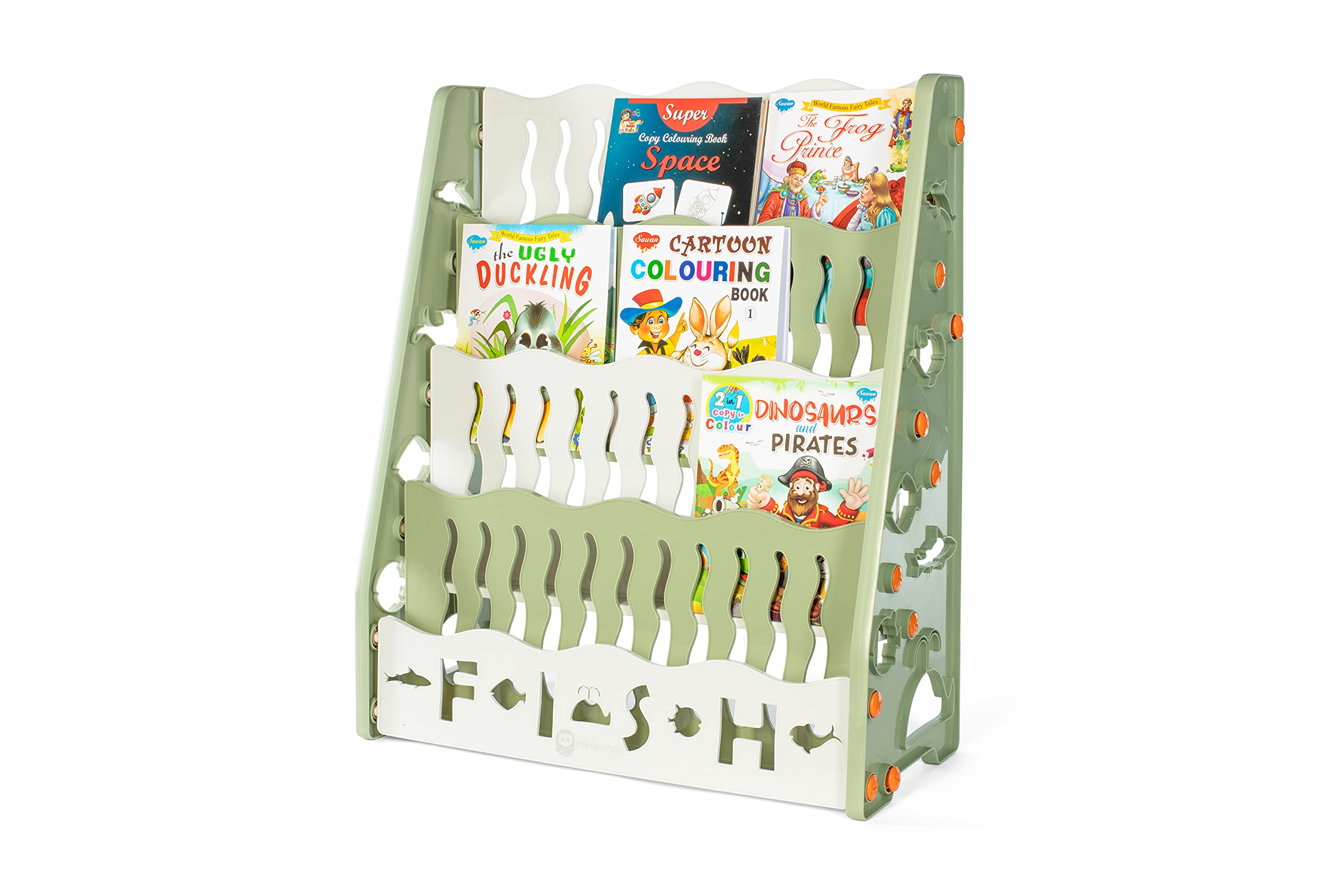 Mini Panda Book Nook Organizer 3y+, Green