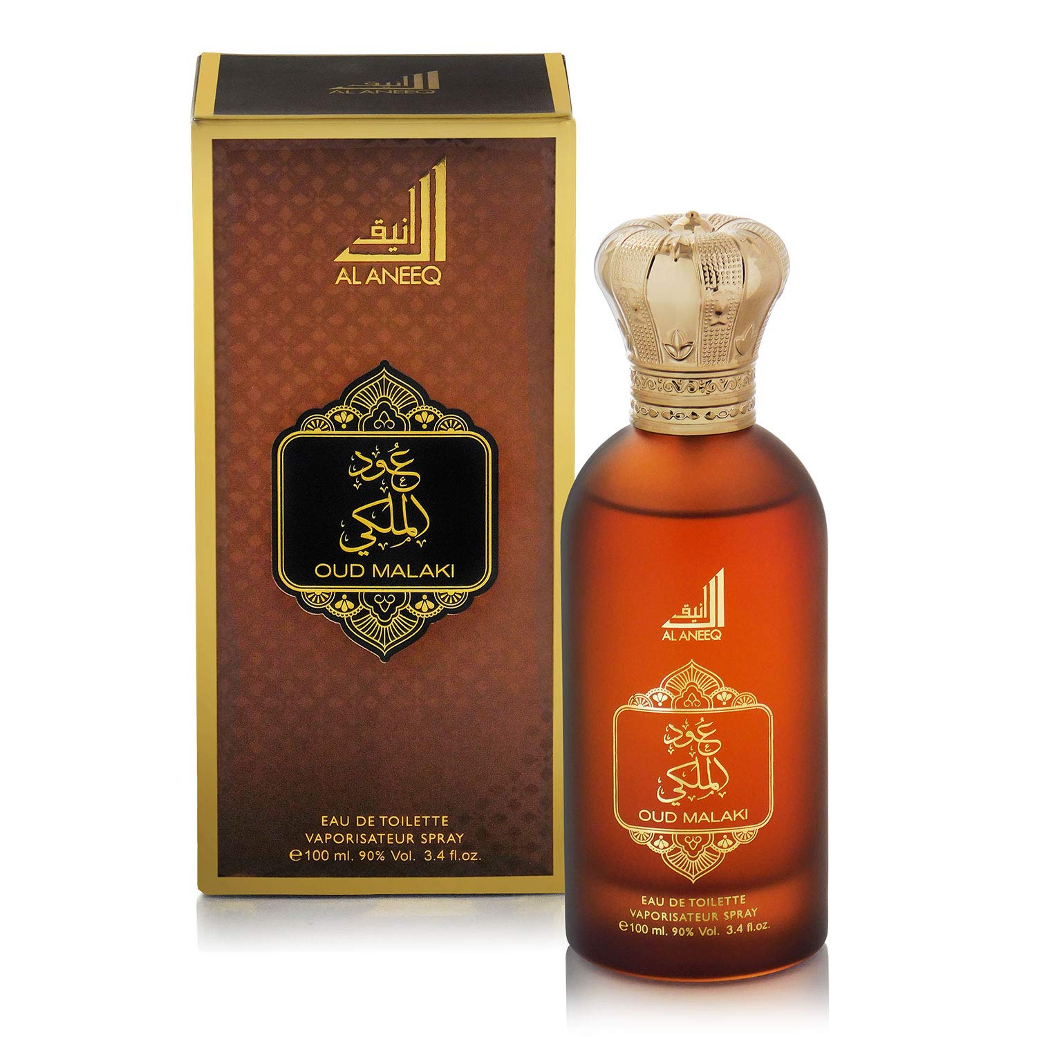 Oud Malaki Arabic Perfume for Men - Eau de Toilette Spray Cologne for Man by Al Aneeq (100ml)