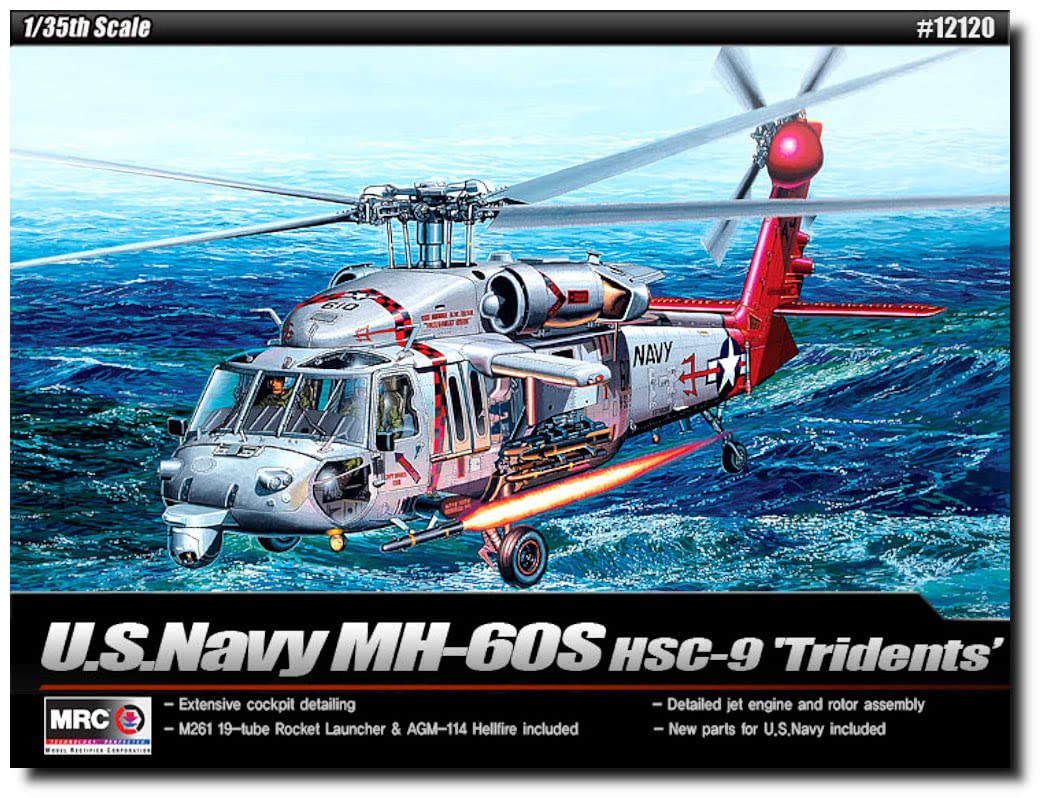 Academy MH-60S HSC-9 "Tridents Model Kit, Navy