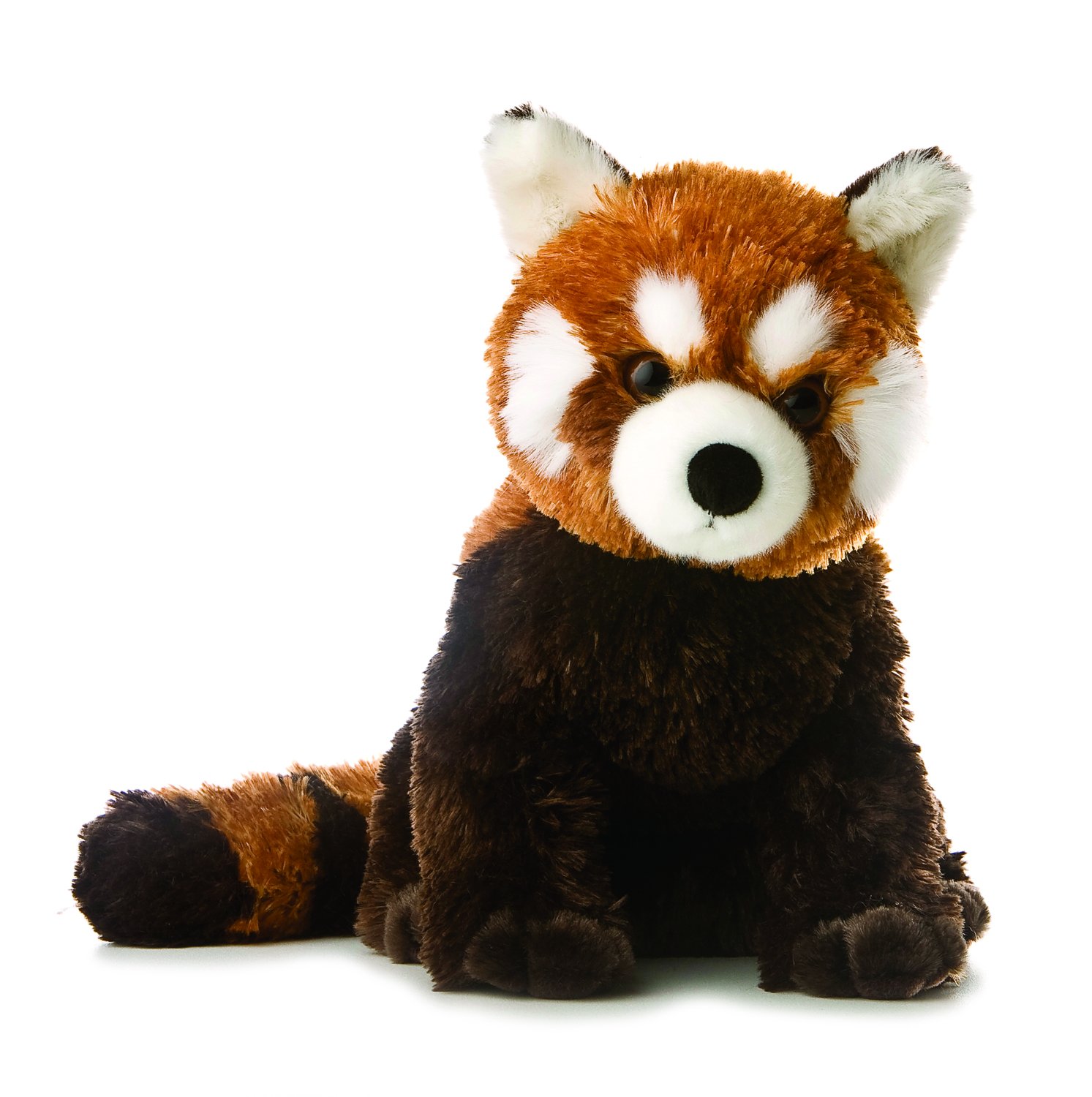 AuroraAdorable Flopsie™ Lesser Panda Stuffed Animal - Playful Ease - Timeless Companions - Brown 12 Inches