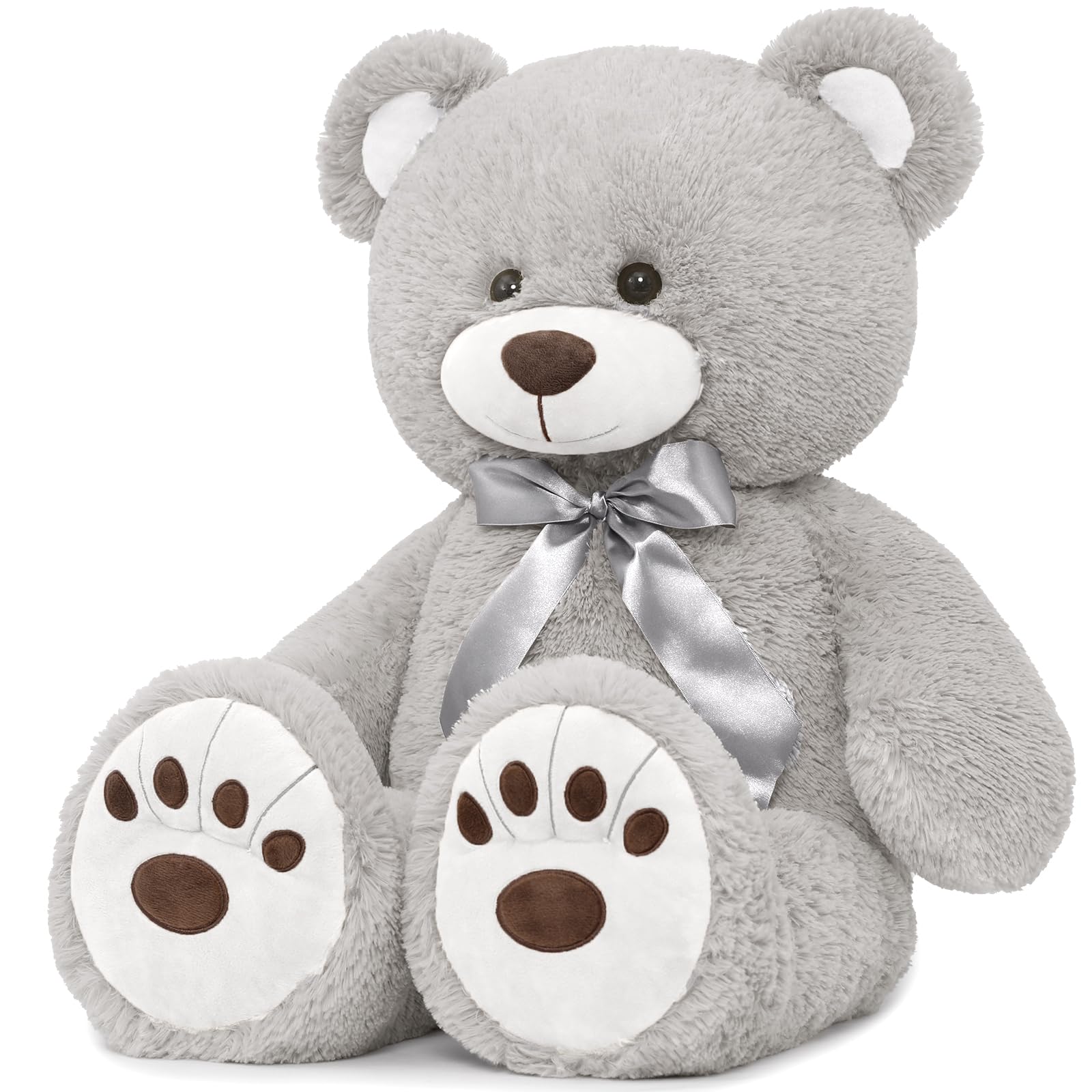 MorisMos Giant Teddy Bear Stuffed Animal, Grey