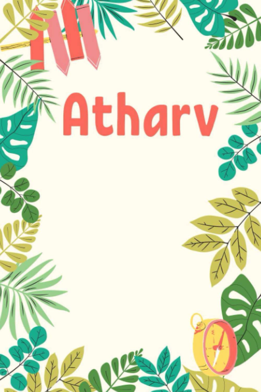 Atharv: Composition Notebook Gift, Atharv name gifts, Personalized Journal Gift for Atharv, Gift Idea for Atharv, 120 Pages