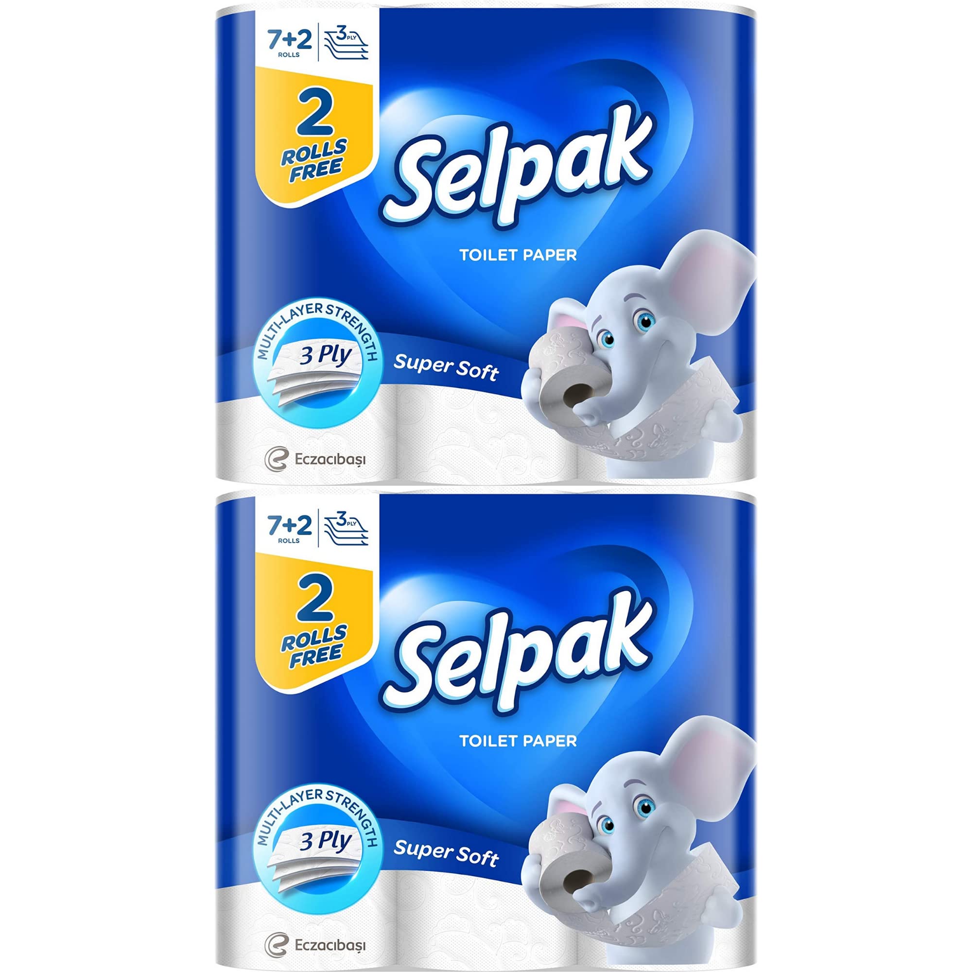 Selpak Super Soft Toilet Paper - Pack of 18 Rolls