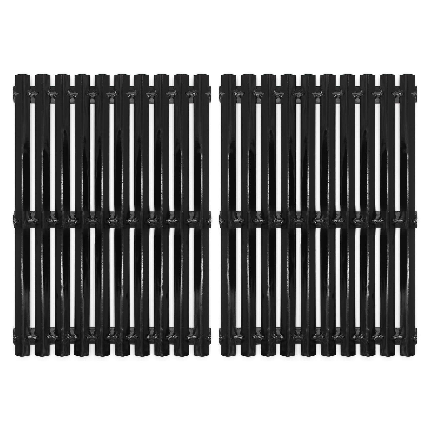 Hongso Porcelain Steel Cooking Grid Grates Replacement Parts for Brinkmann, Sunbeam, Nexgrill 720-0697E, Grill Master 720-0697 and Uniflame Gas Grills, 17 3/16 inch BBQ Grill Parts, 2-Pack (PCI812)