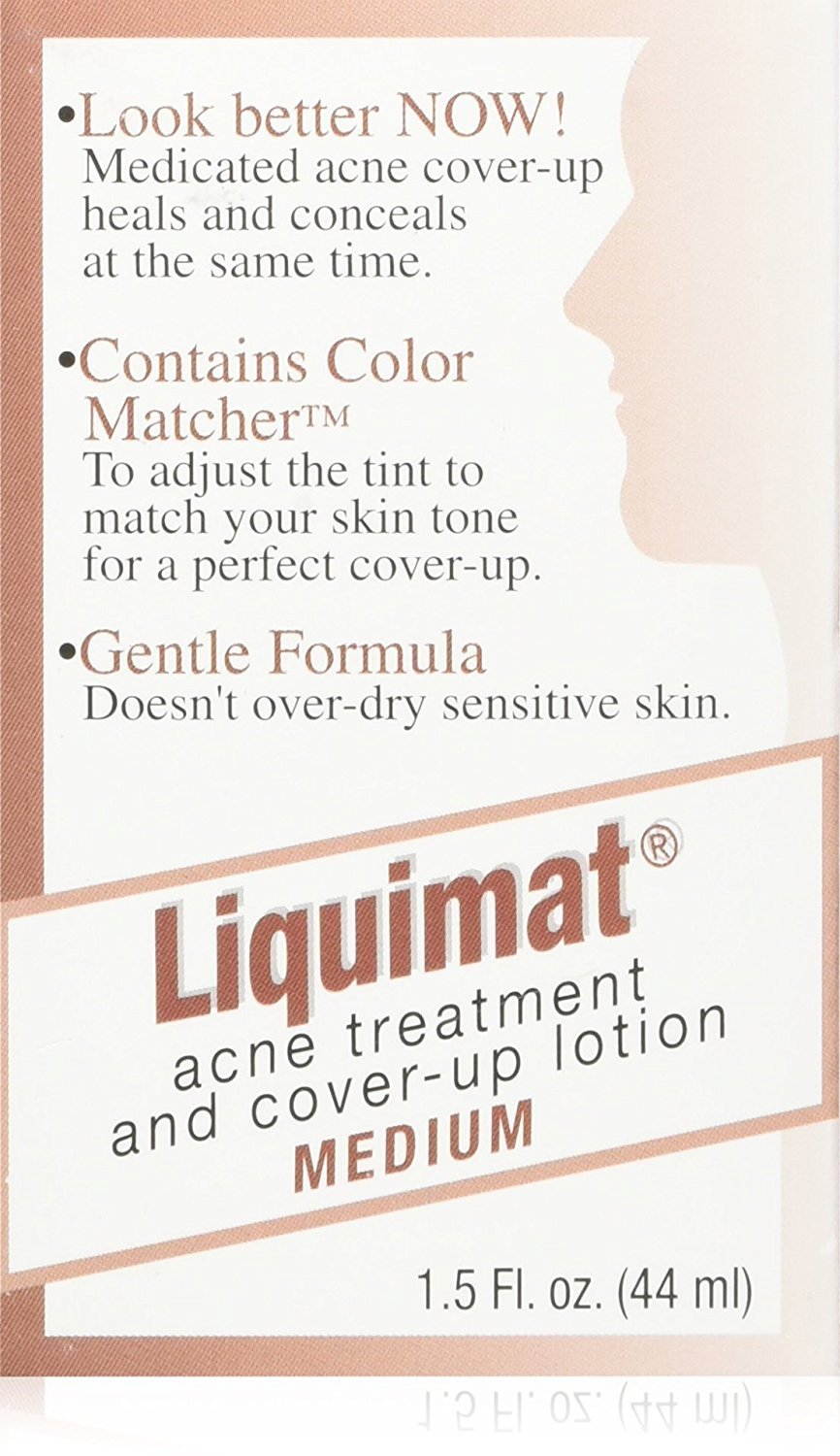 Summers Liquimat Acne Fighting Makeup Lotion, Medium, 1.5 Ounce