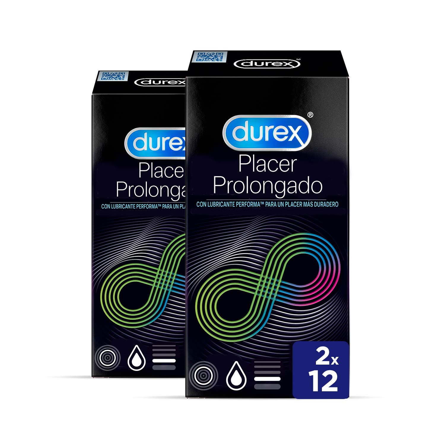 Durex Extended Pleasure Condoms, 2 x Pack of 12 Condom, 24 Condoms (Packaging May Vary)