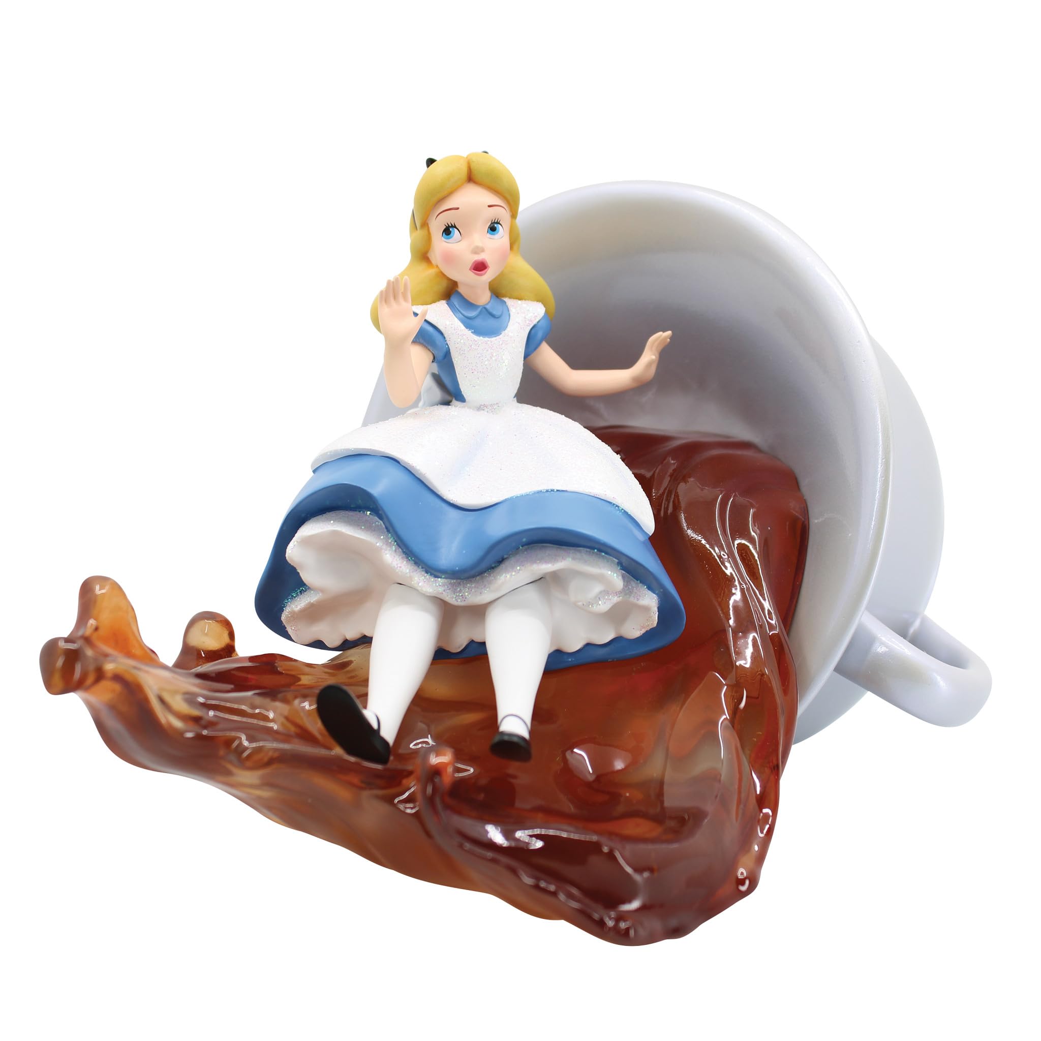 EnescoDisney Showcase 100 Years of Wonder Alice in Wonderland Teacup Figurine, Multicolor