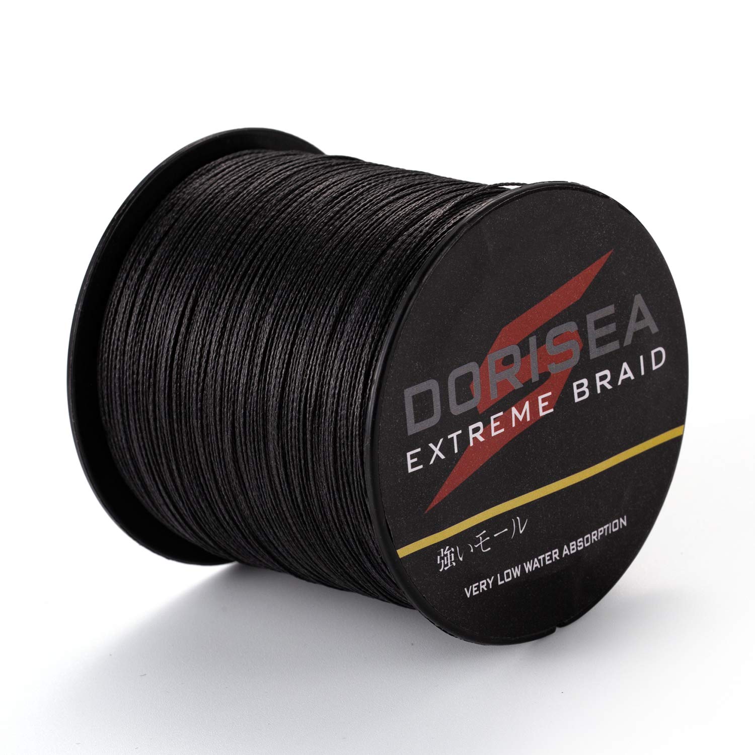 Dorisea Extreme Braid 100% Pe Black Braided Fishing Line 109Yards-2187Yards 6-550Lb Test Fishing Wire Fishing String Incredible Superline Zero Stretch