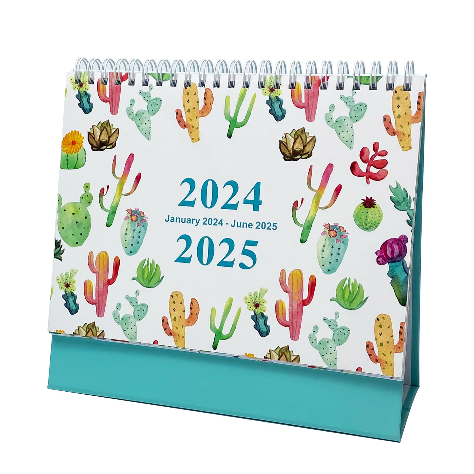 2024 Ramadan Calendar 2024-2025 Desktop Calendar Standing Flip 2024 Desktop Calendar, 5.9" x 8.3", Jan. 2024 - Jun. 2025, Memo Pages + Twin-Wire Binding + Thick Paper + Unruled Blocks